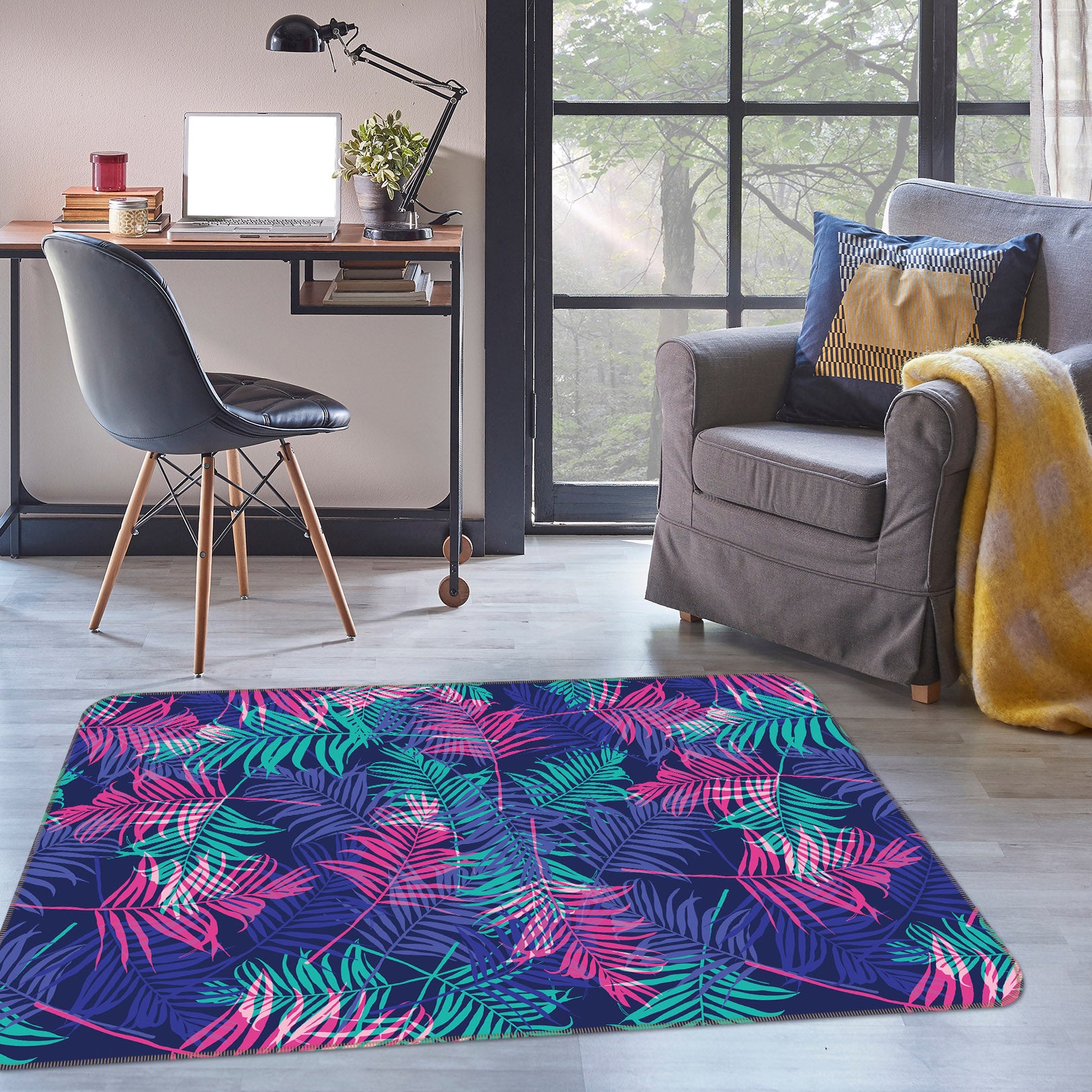 3D Leaves 35035 Non Slip Rug Mat
