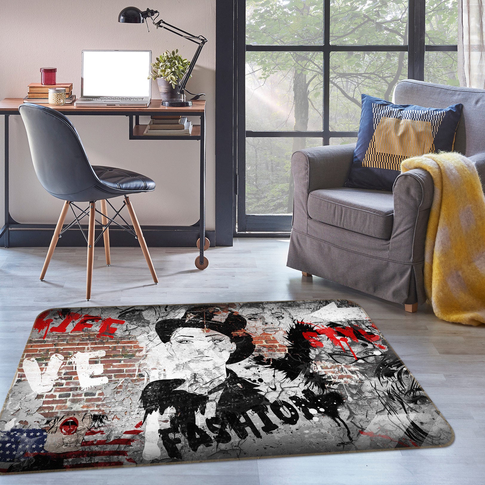 3D Fashion Women 77119 Non Slip Rug Mat