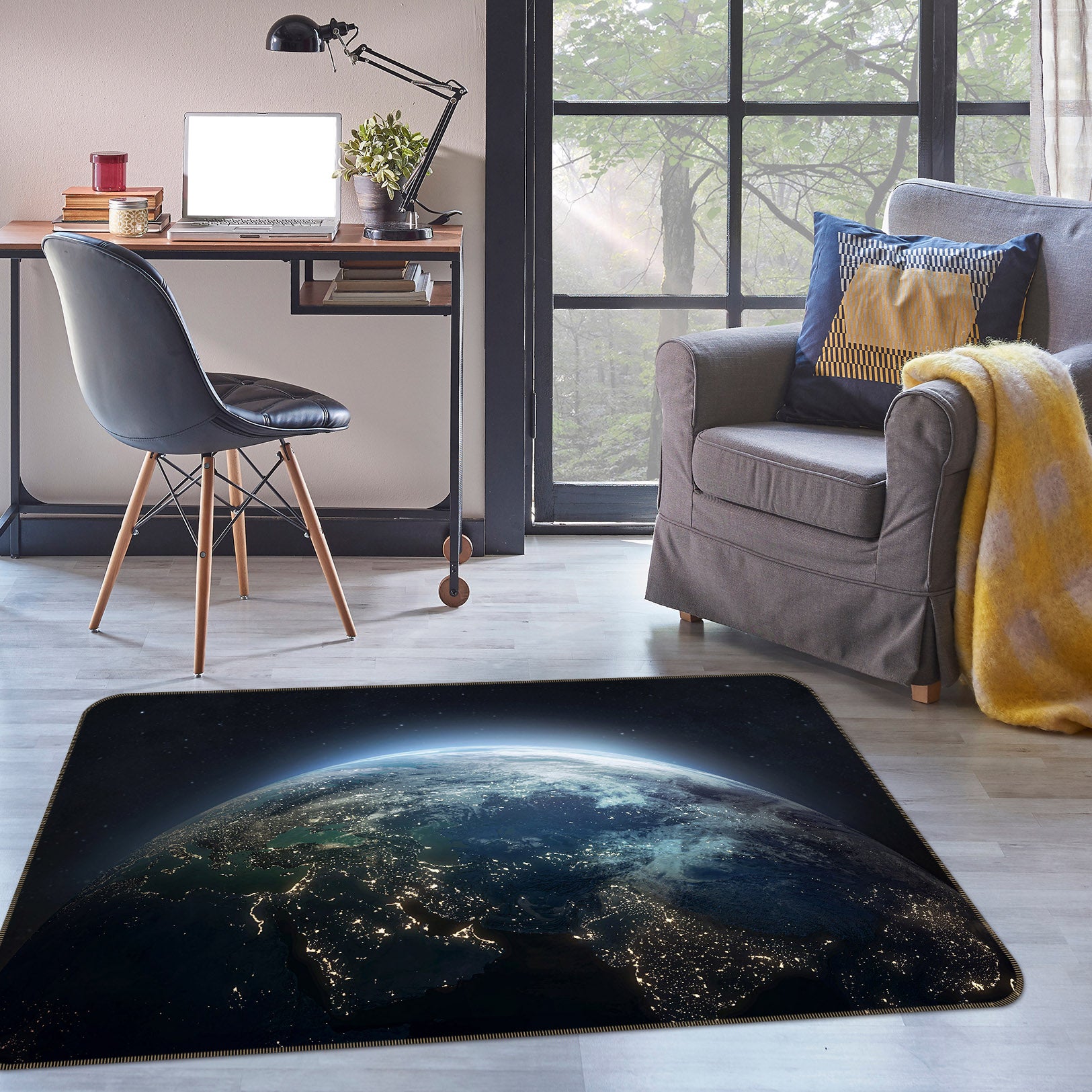 3D Earth 34178 Non Slip Rug Mat