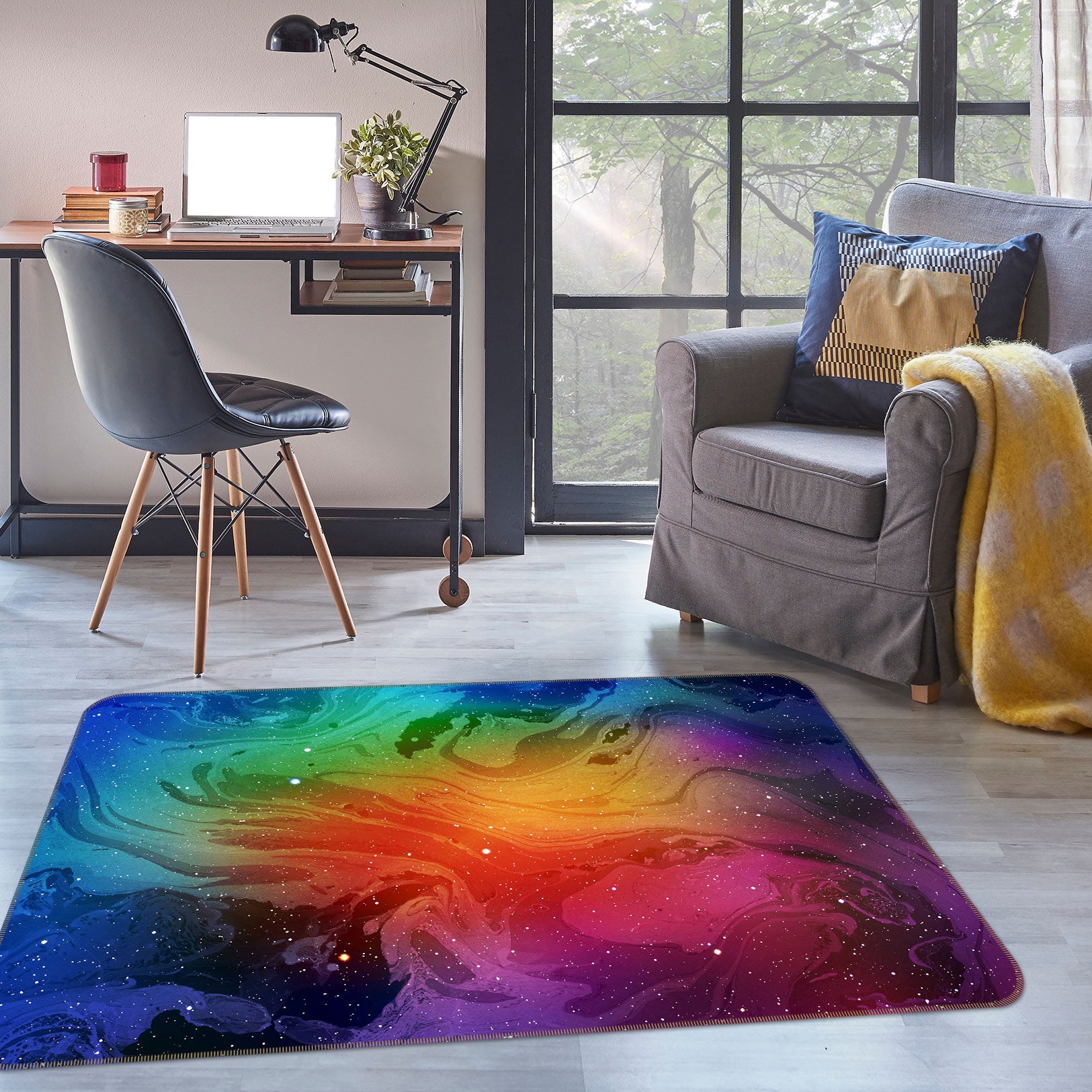 3D Colorful 26217 Non Slip Rug Mat