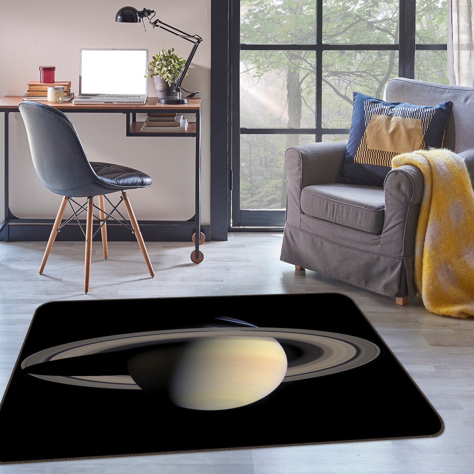 3D Saturn 75154 Non Slip Rug Mat