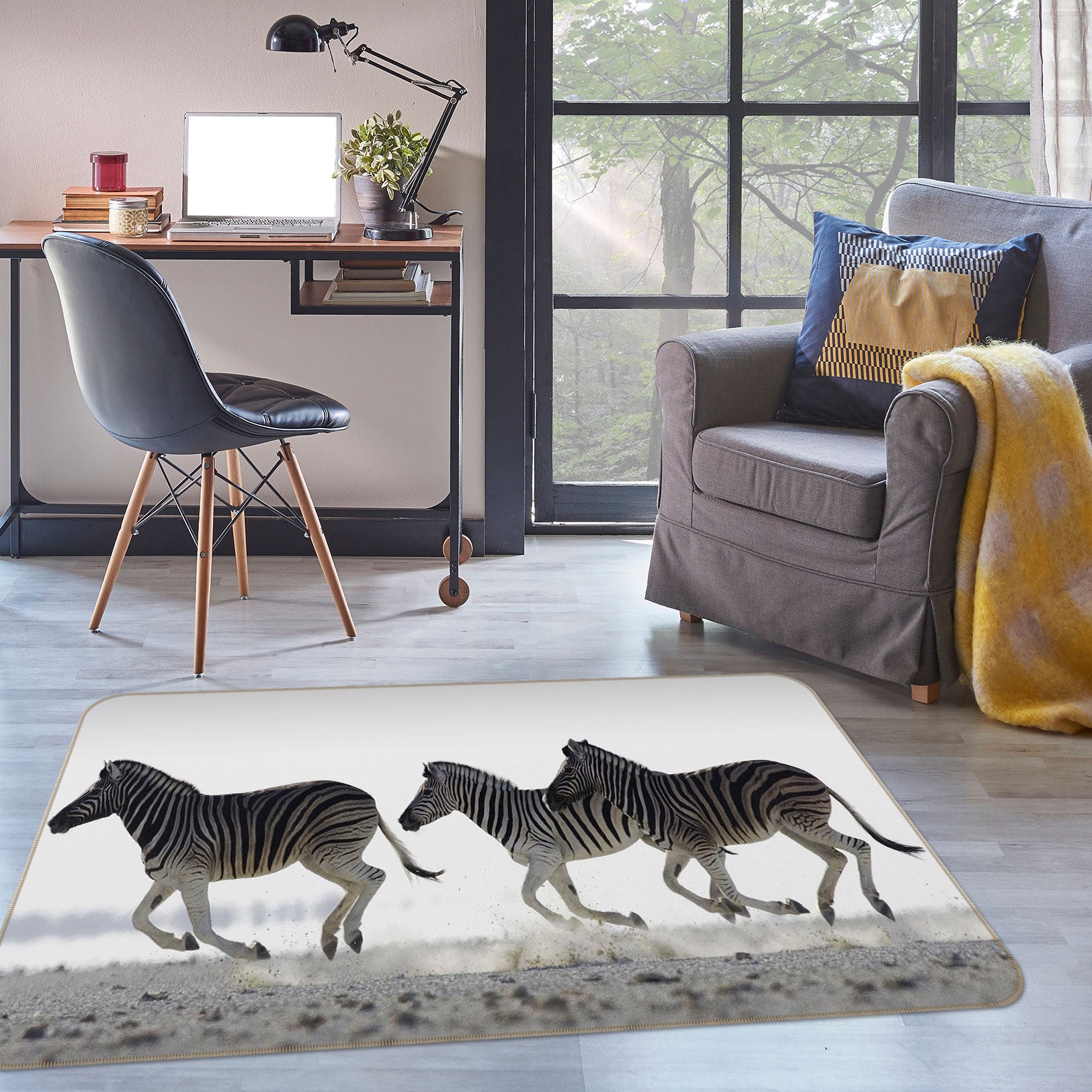 3D Zebra 76033 Non Slip Rug Mat