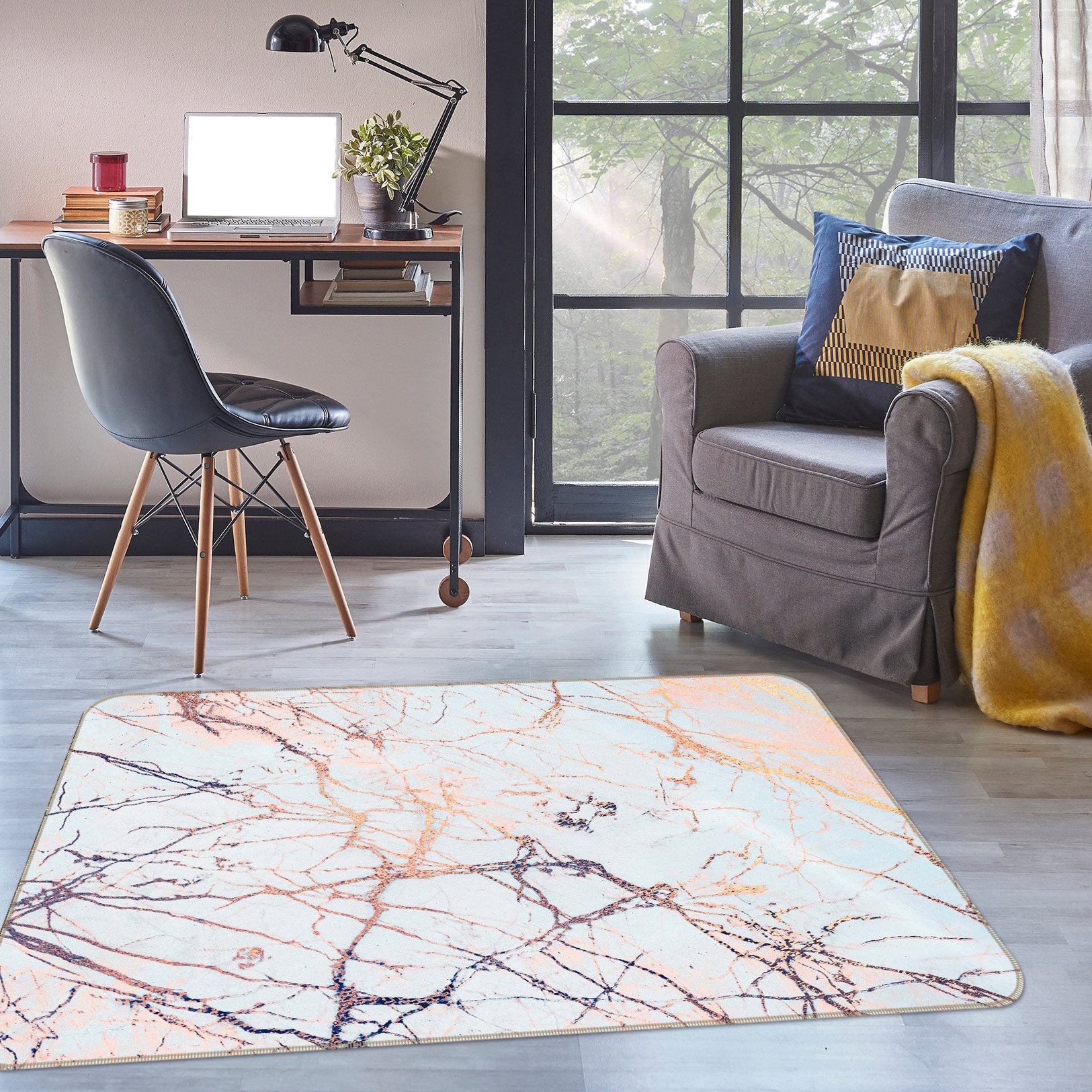 3D Marbling 26220 Non Slip Rug Mat