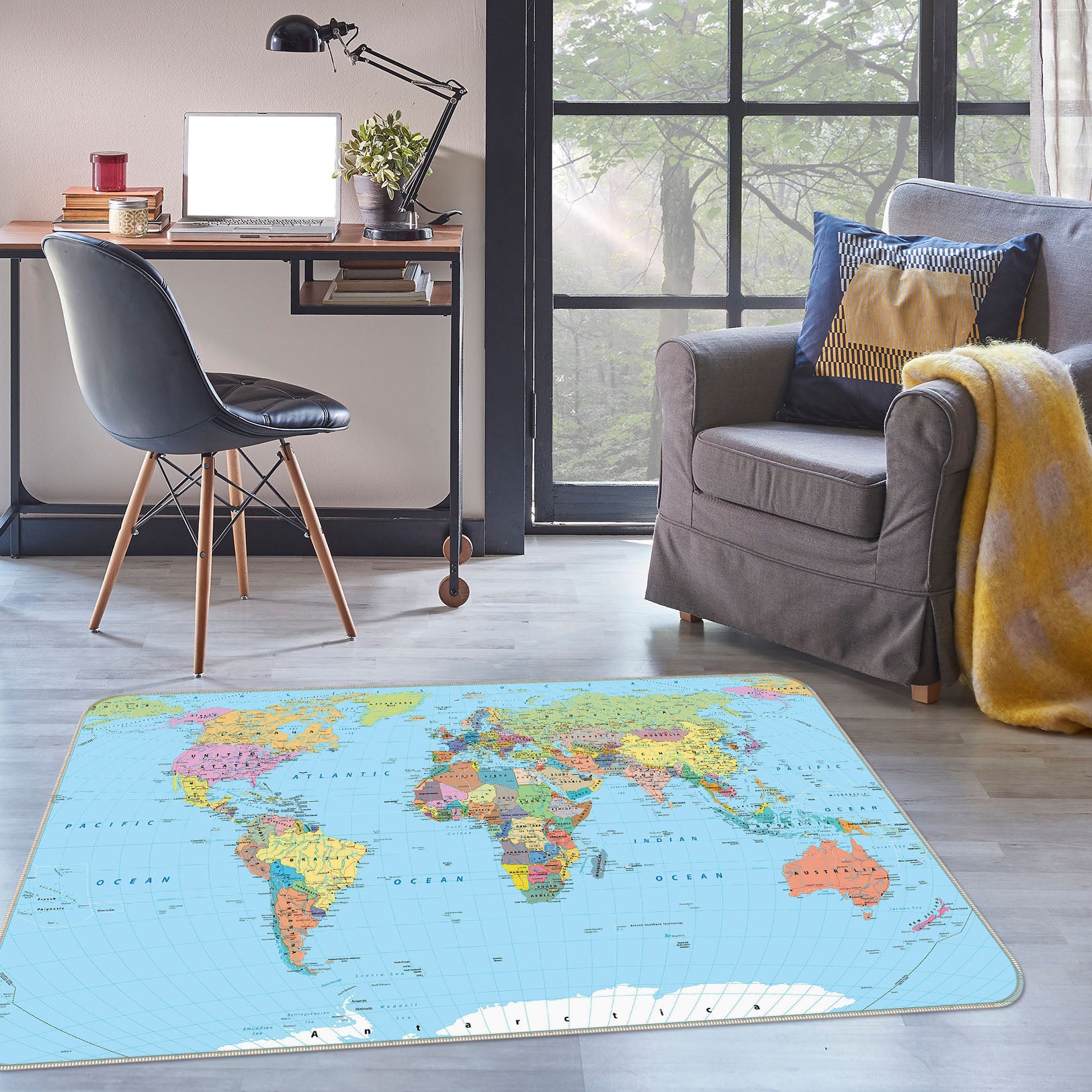 3D Map 34156 Non Slip Rug Mat