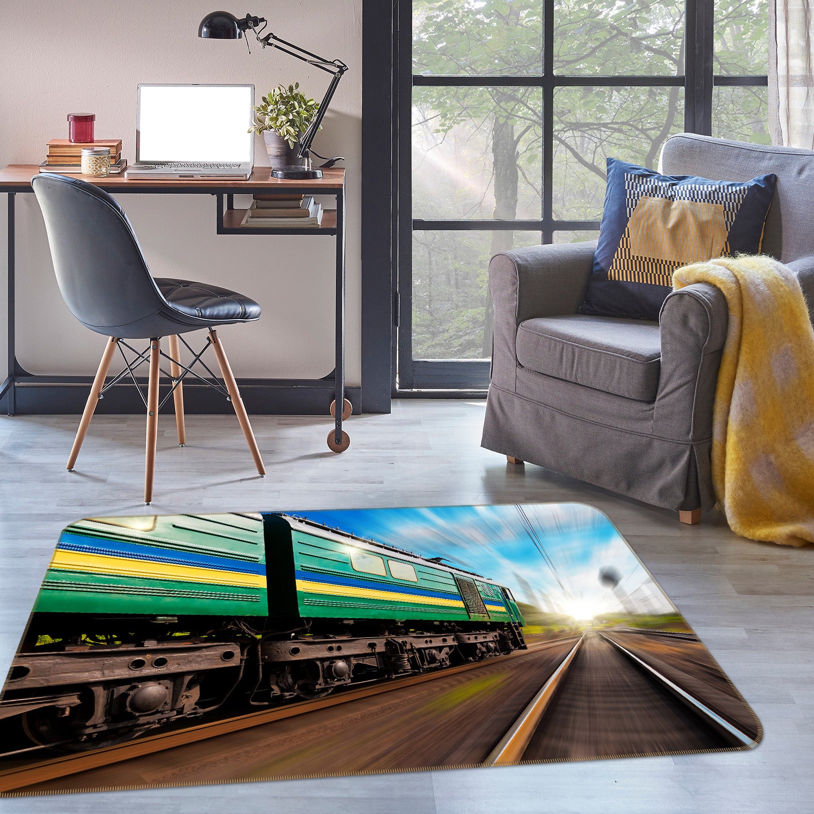 3D Train 68081 Vehicle Non Slip Rug Mat