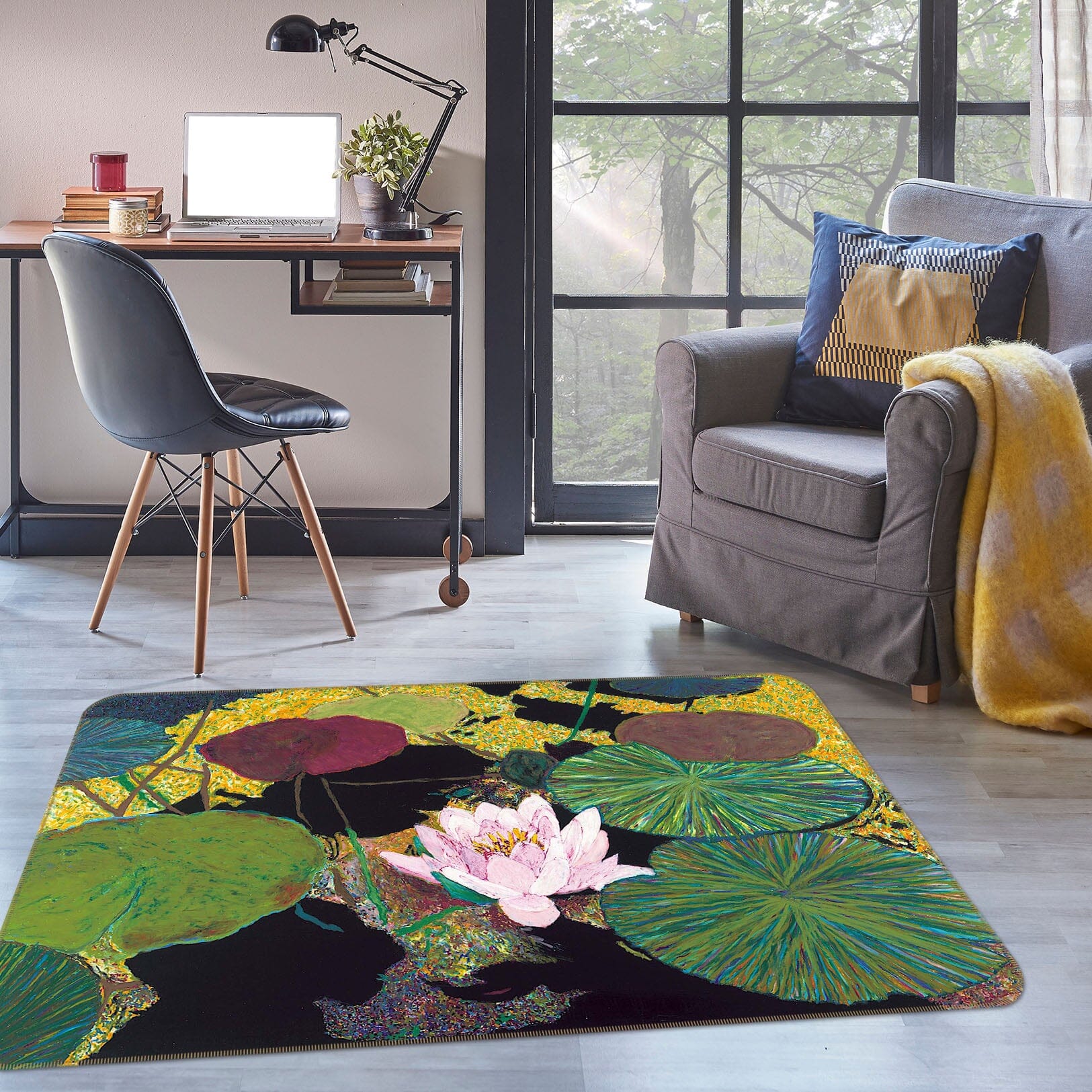 3D Steamy Pond 1124 Allan P. Friedlander Rug Non Slip Rug Mat Mat AJ Creativity Home 