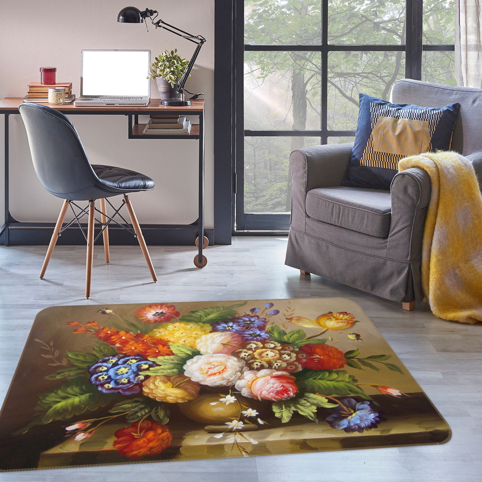 3D Vase 75298 Non Slip Rug Mat