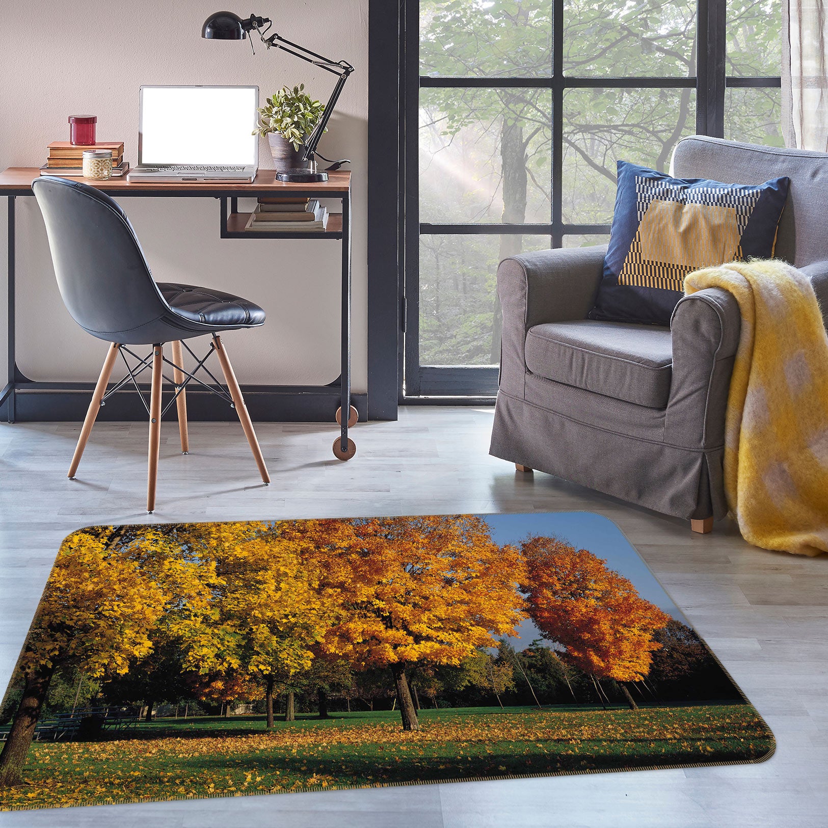 3D Trees 75270 Non Slip Rug Mat