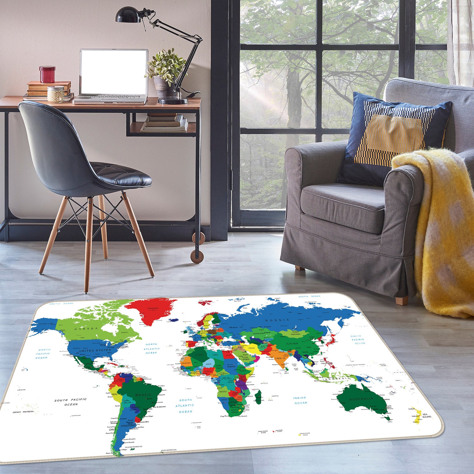3D Map 35009 Non Slip Rug Mat