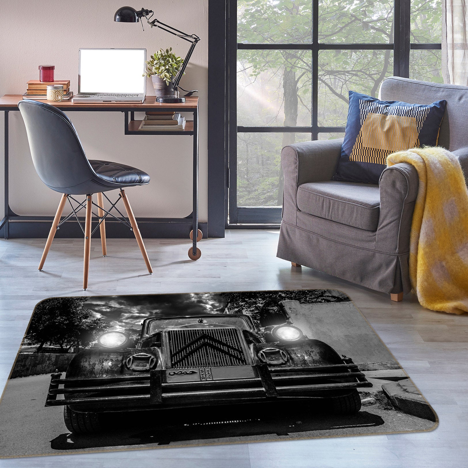 3D Dark Car 68058 Vehicle Non Slip Rug Mat