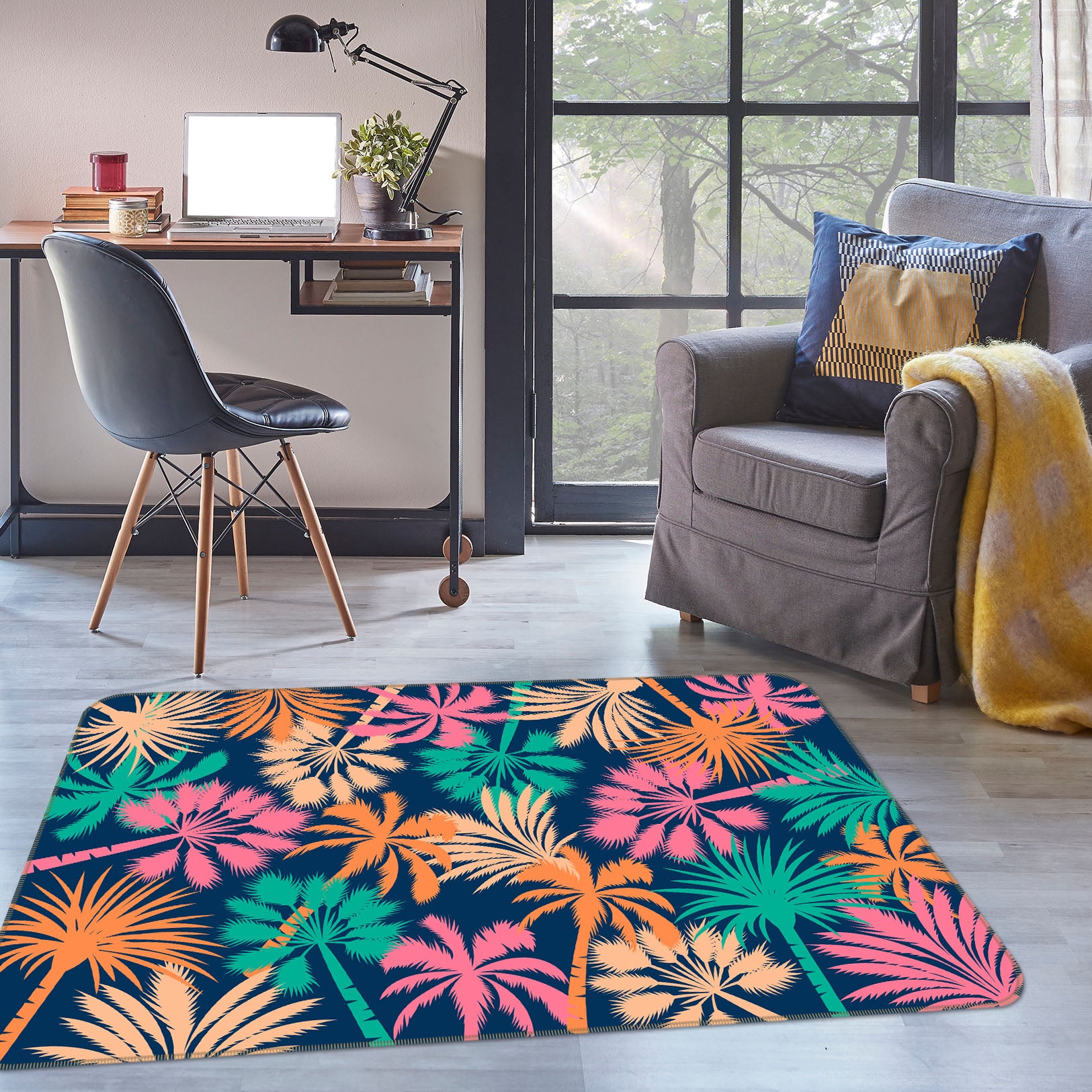 3D Color Tree 29206 Non Slip Rug Mat