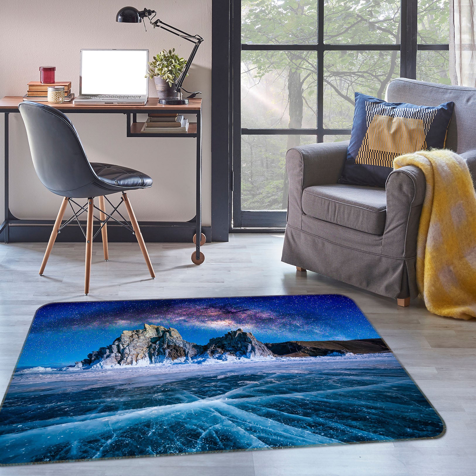 3D Glacier 29156 Non Slip Rug Mat