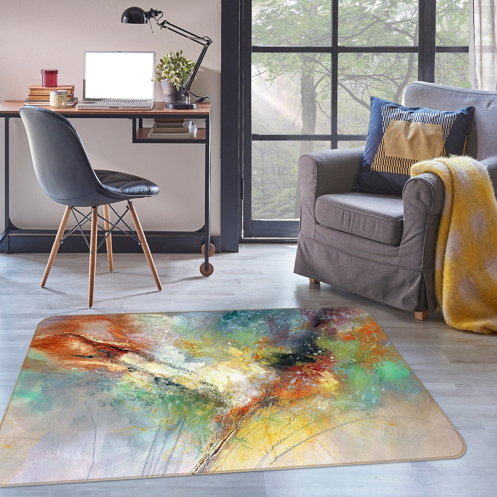 3D Color Graffiti 1005 Anne Farrall Doyle Rug Non Slip Rug Mat Mat AJ Creativity Home 