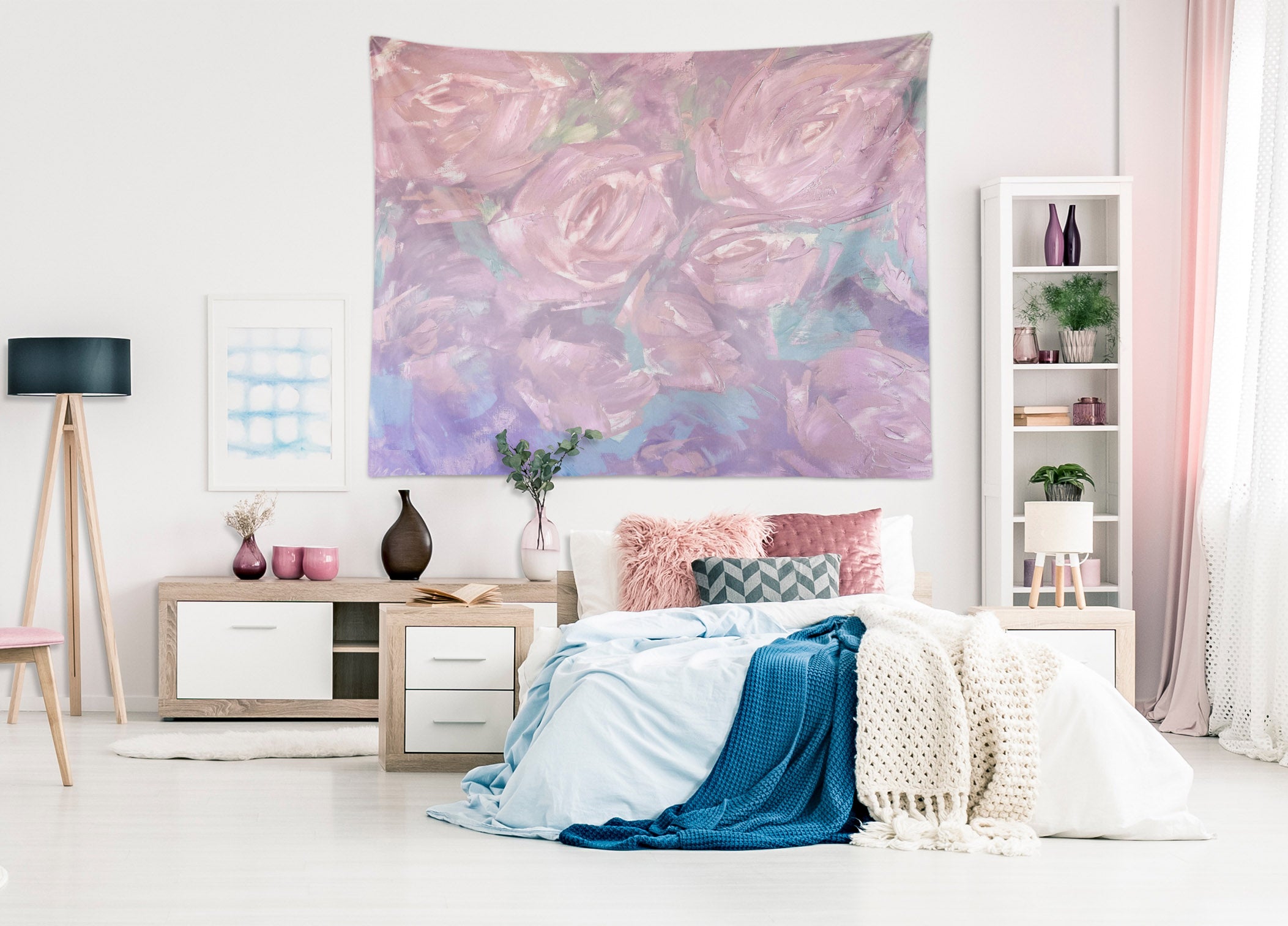 3D Pink Pigment 3774 Skromova Marina Tapestry Hanging Cloth Hang