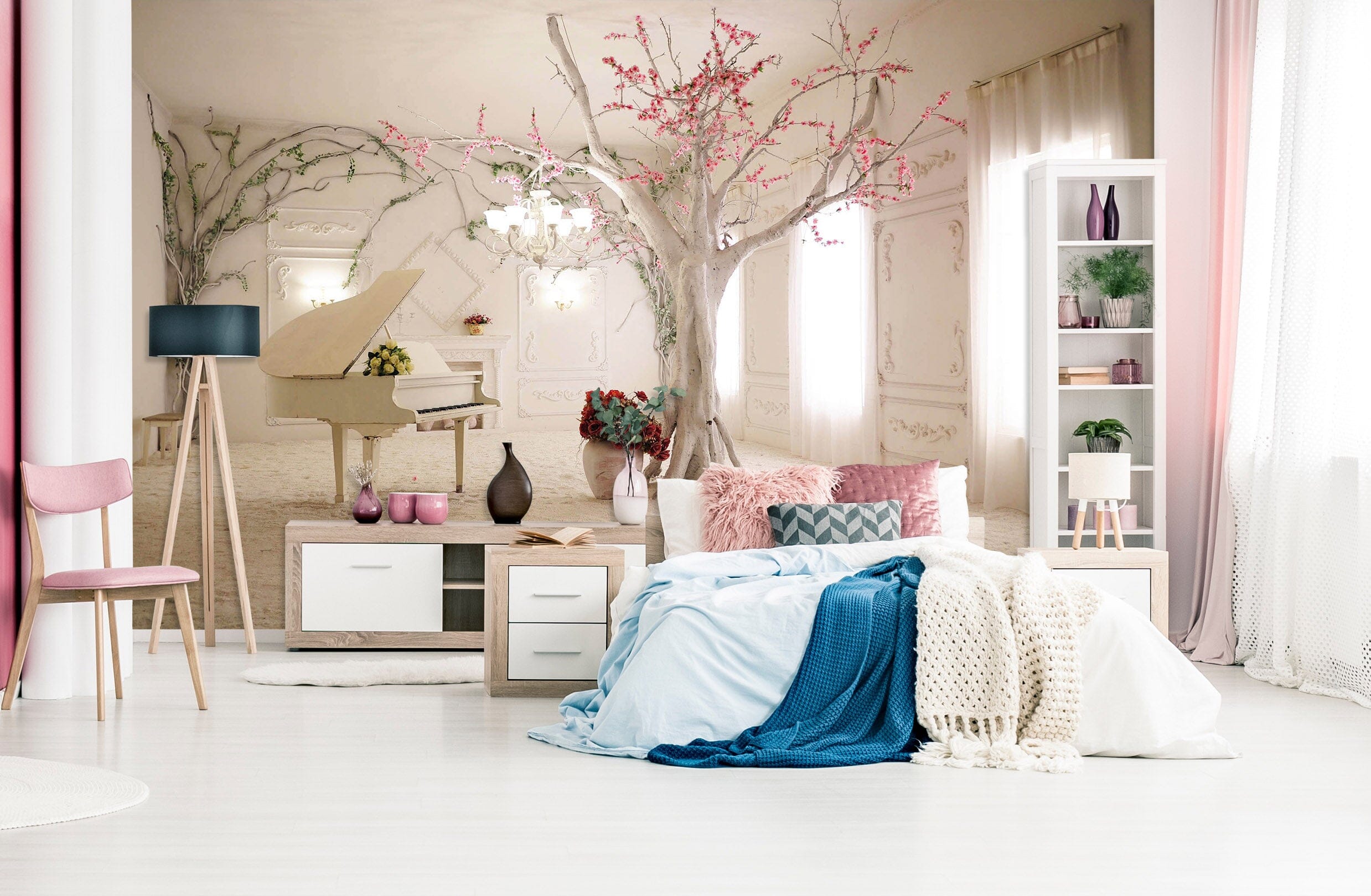 3D Indoor Piano 1726 Wall Murals Wallpaper AJ Wallpaper 2 