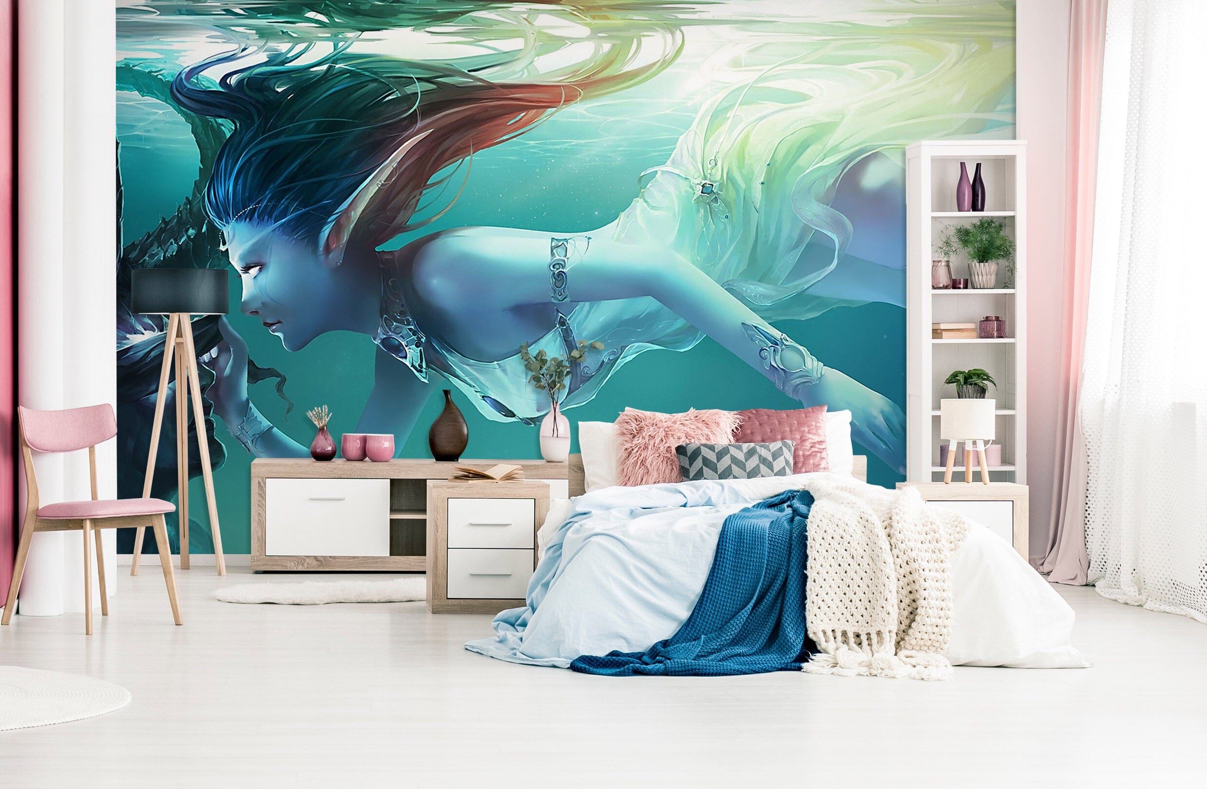 3D Girl Alien 1698 Wall Murals Wallpaper AJ Wallpaper 2 