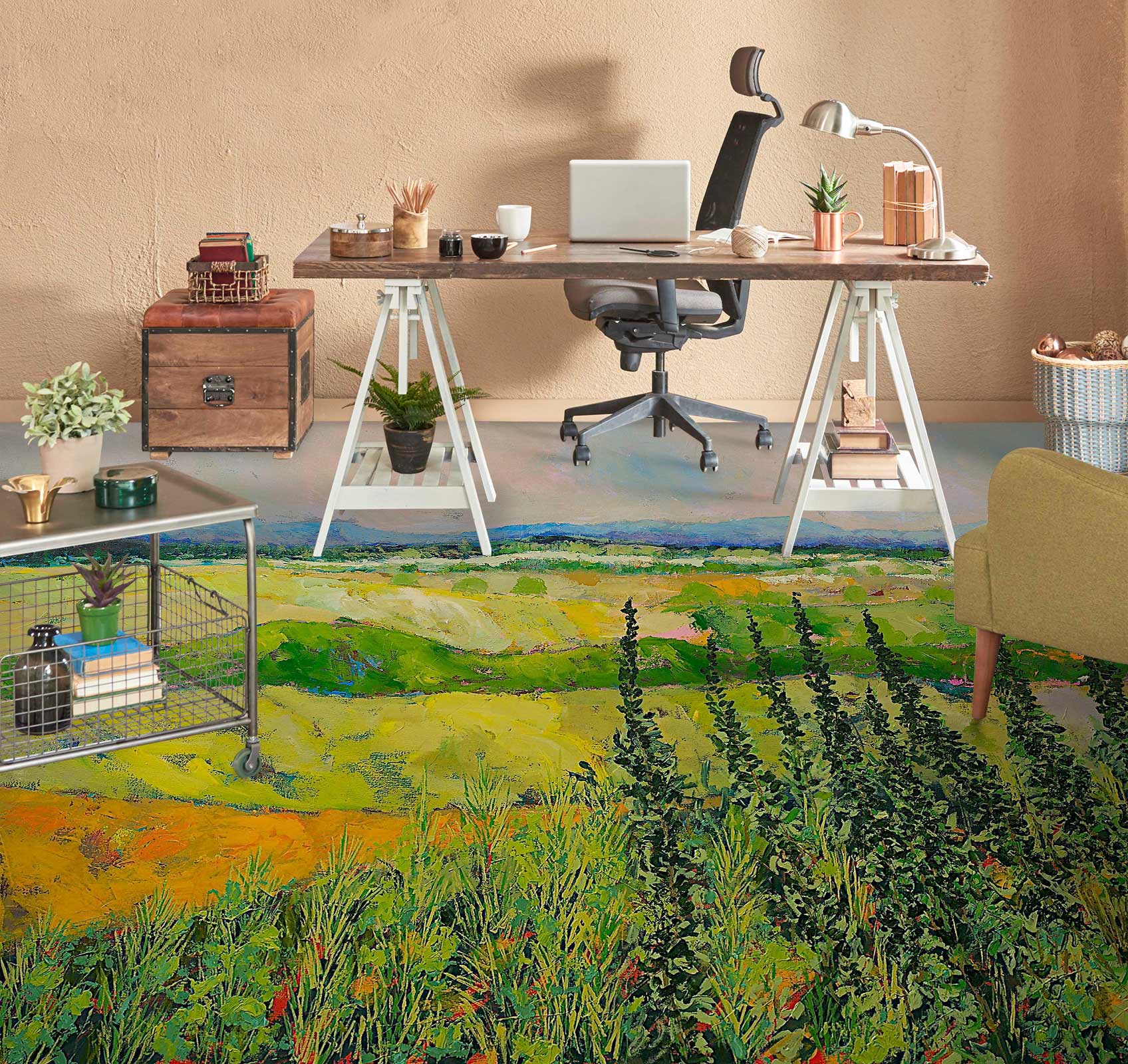 3D Grass Fielde 9560 Allan P. Friedlander Floor Mural