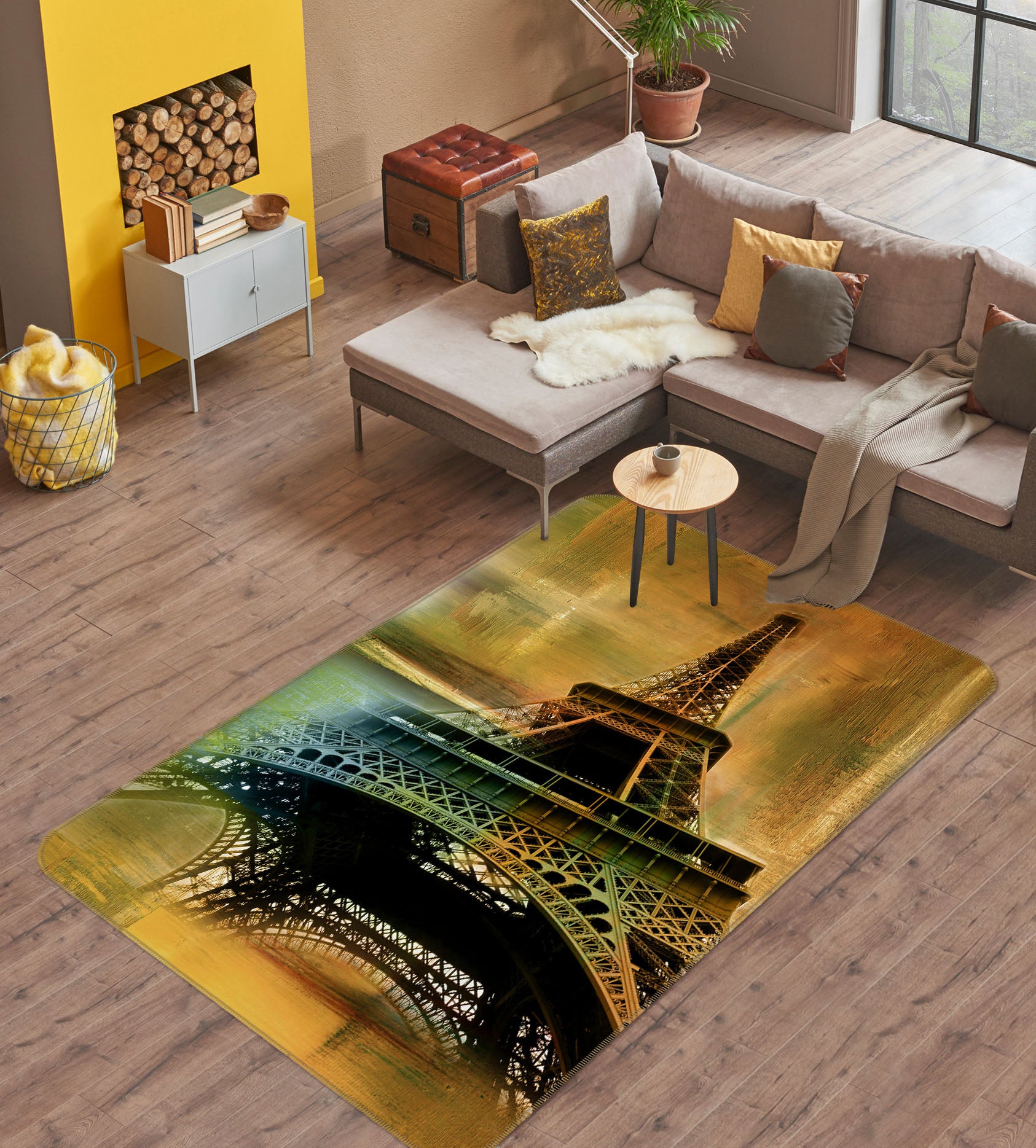 3D Eiffel Tower 32131 Non Slip Rug Mat
