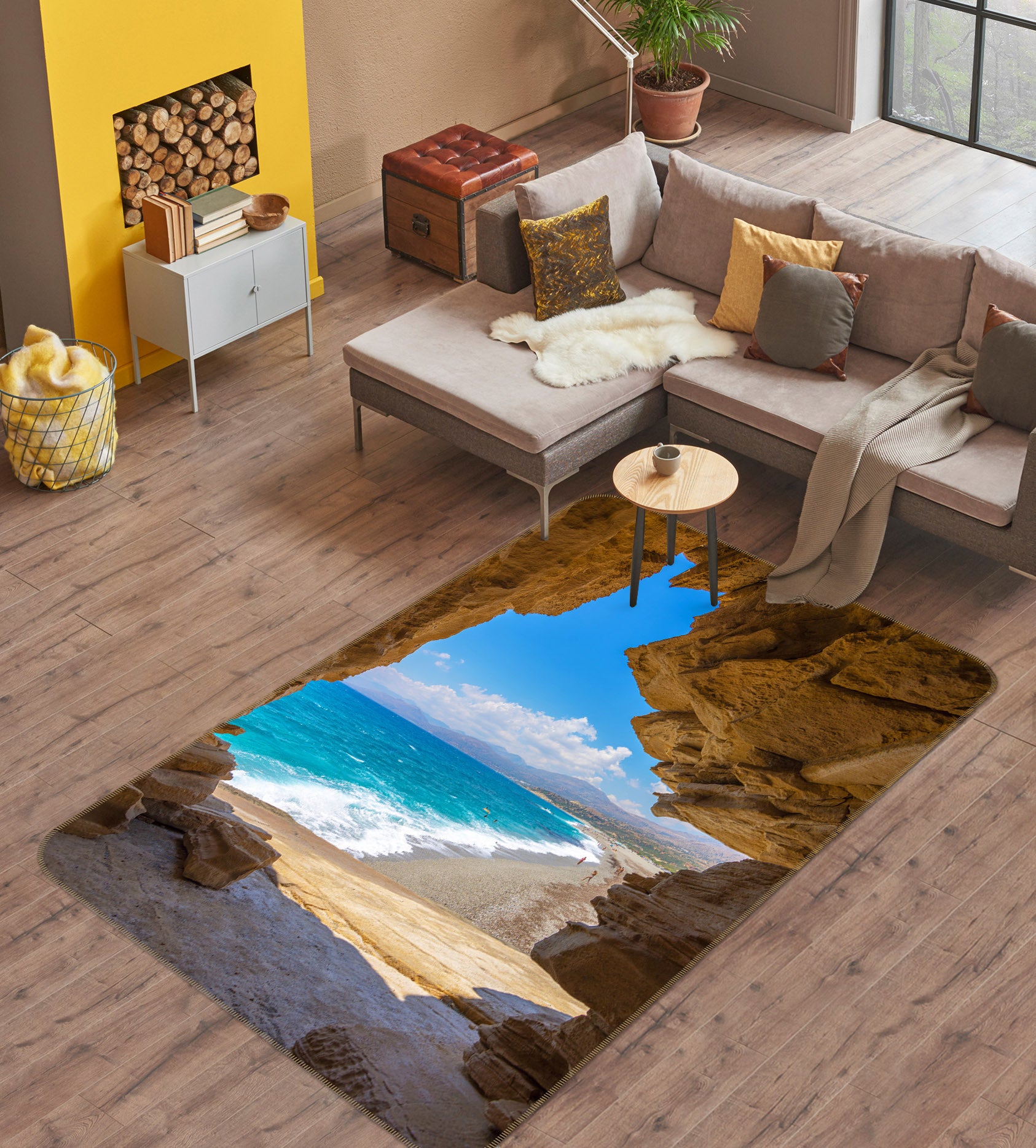 3D Seaside 26037 Non Slip Rug Mat