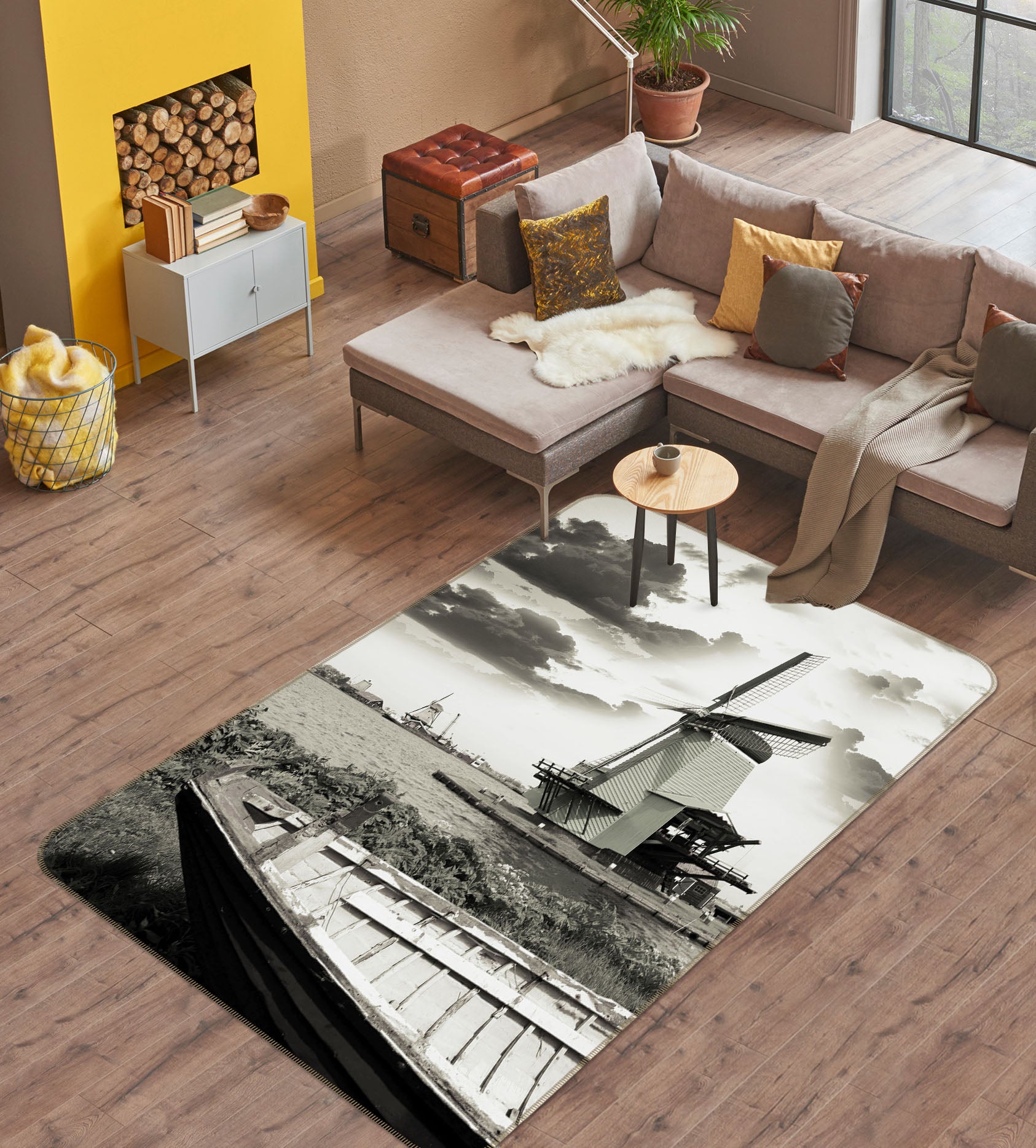 3D Windmill 32156 Non Slip Rug Mat