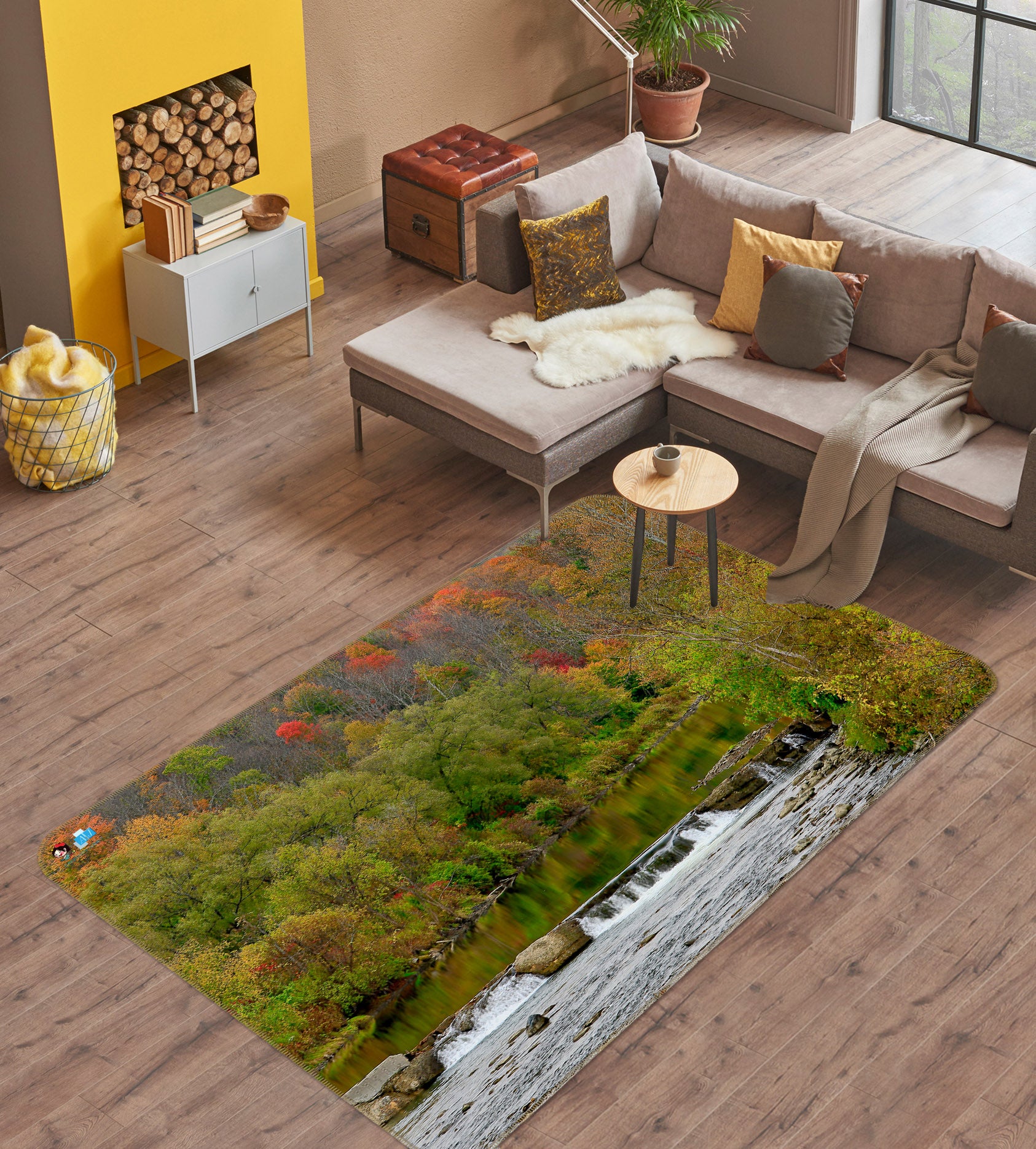 3D Forest 11193 Kathy Barefield Rug Non Slip Rug Mat