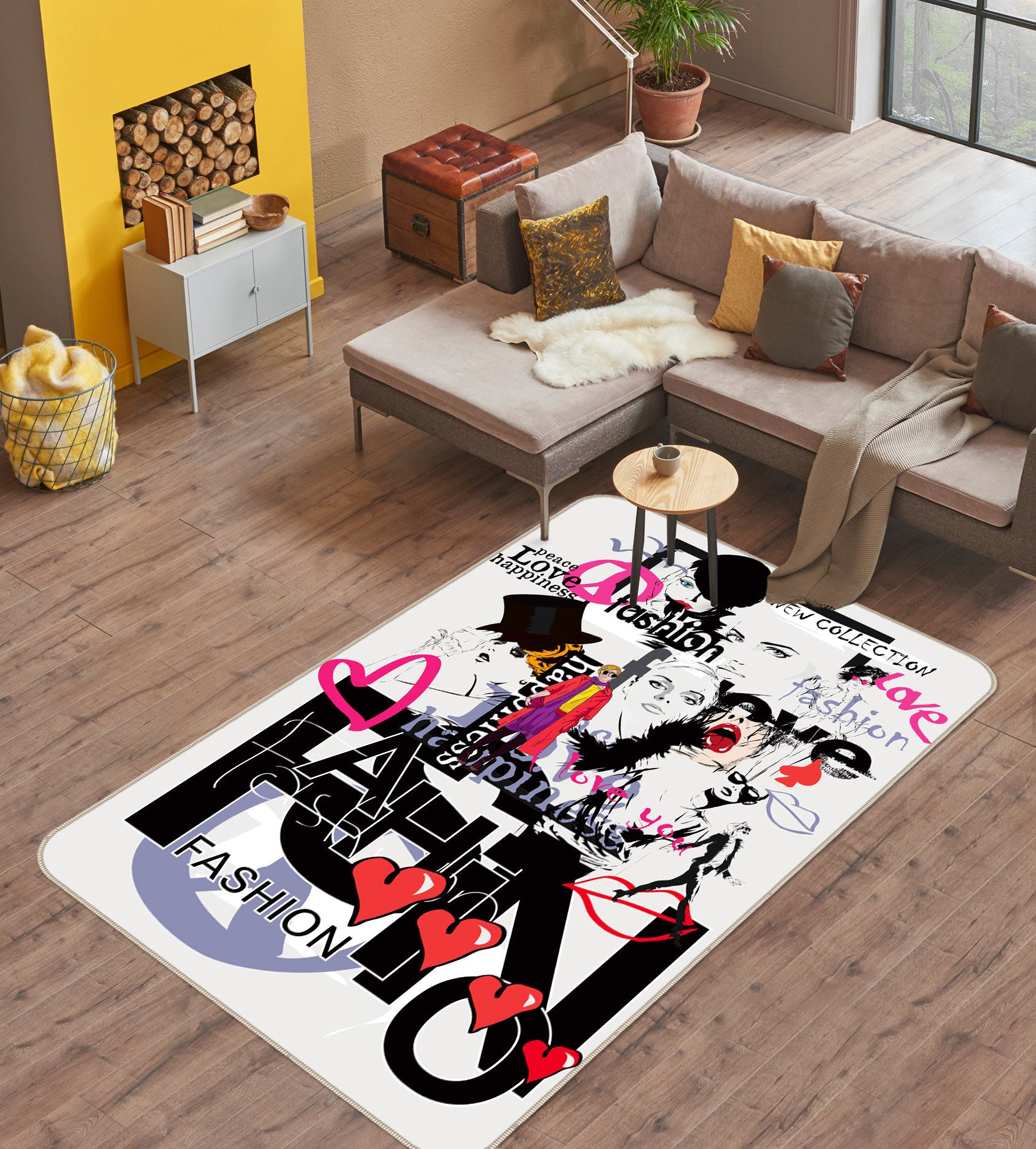3D Fashion Women 77248 Non Slip Rug Mat