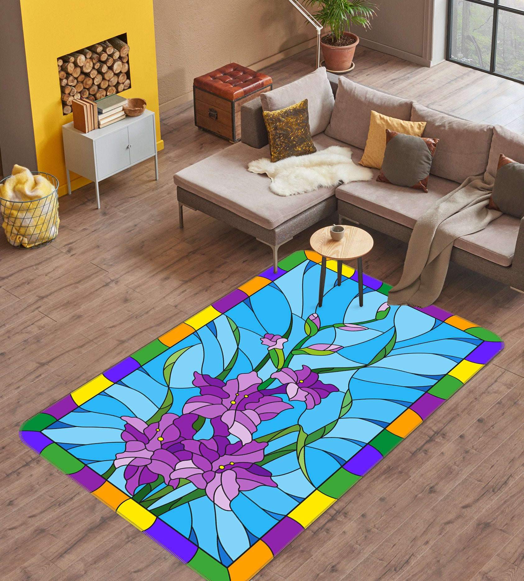 3D Pattern 33092 Non Slip Rug Mat