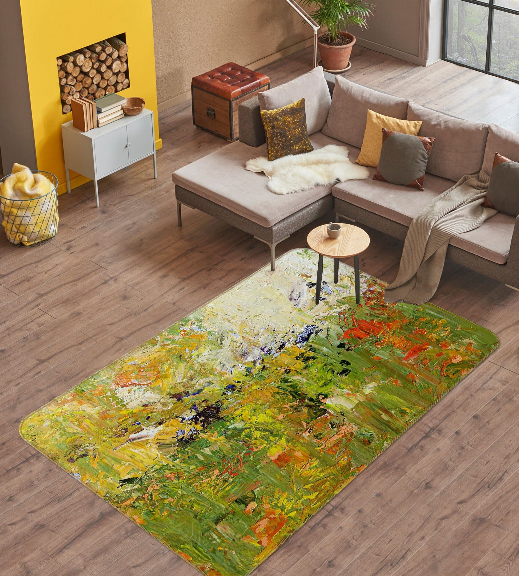 3D Garden Oil Painting 1088 Allan P. Friedlander Rug Non Slip Rug Mat Mat AJ Creativity Home 