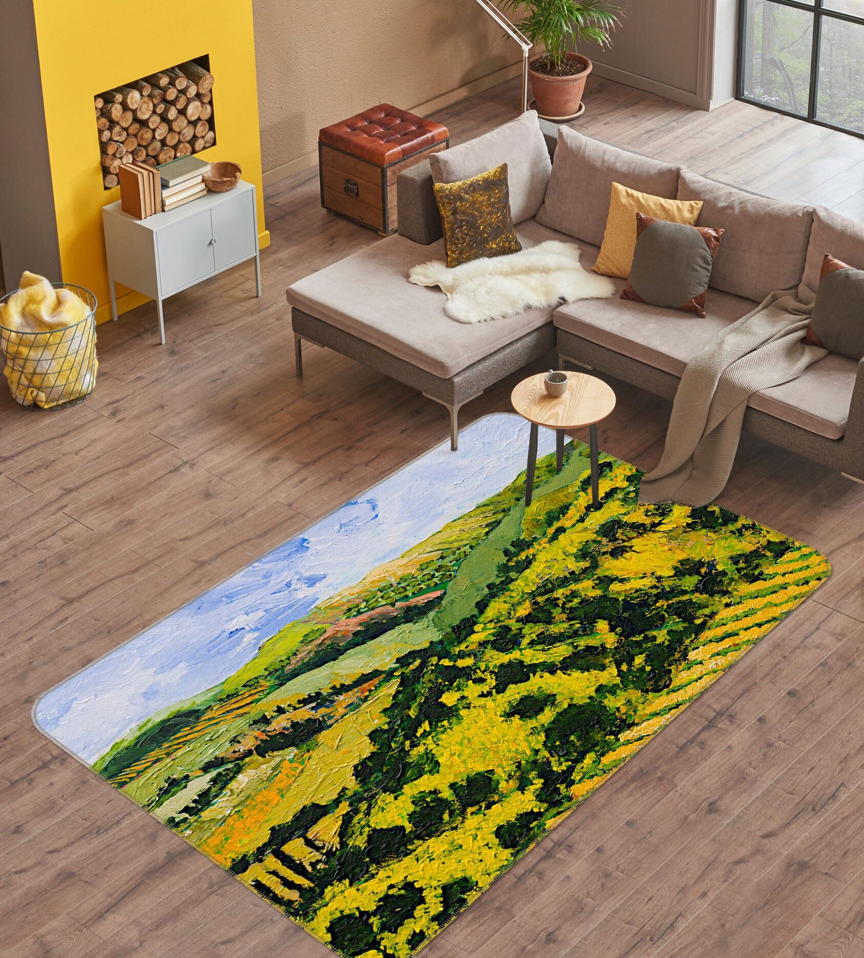 3D Deep Valley 1055 Allan P. Friedlander Rug Non Slip Rug Mat Mat AJ Creativity Home 