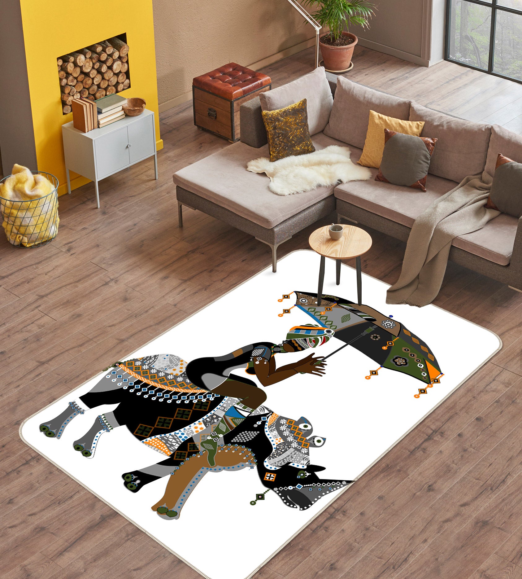 3D Ride Animal Umbrella 76202 Non Slip Rug Mat
