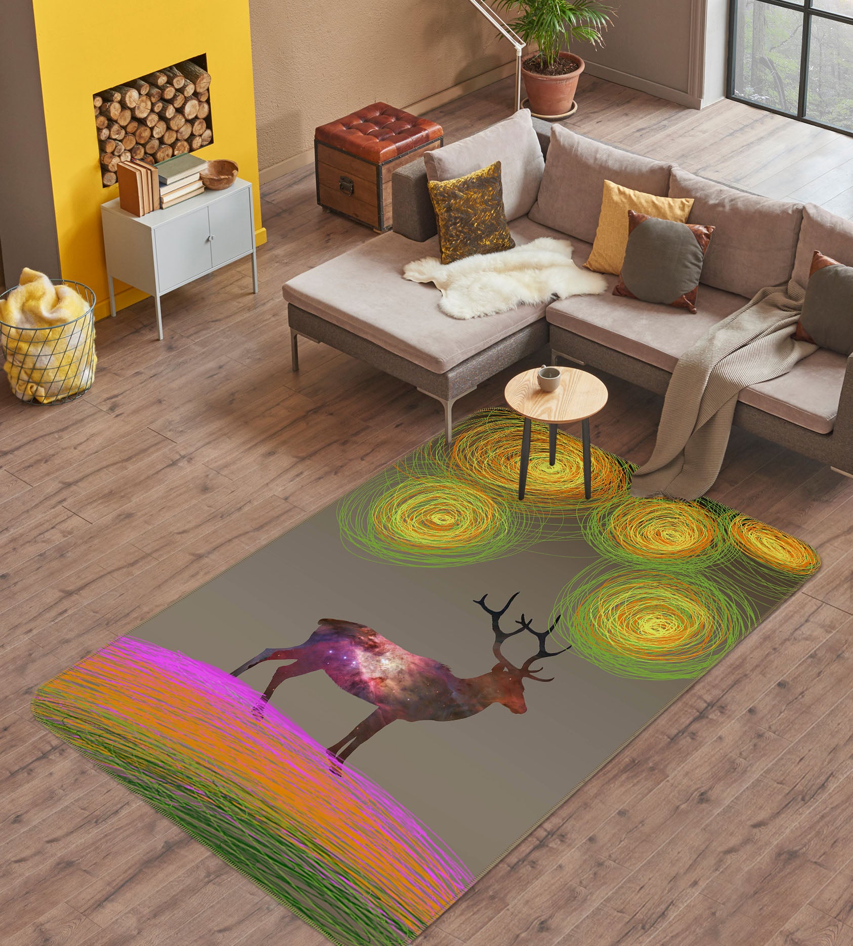 3D Deer 35242 Non Slip Rug Mat