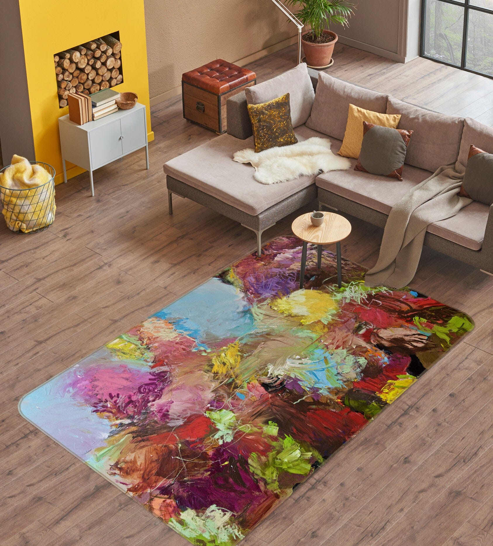 3D Painted Colors 1070 Allan P. Friedlander Rug Non Slip Rug Mat Mat AJ Creativity Home 