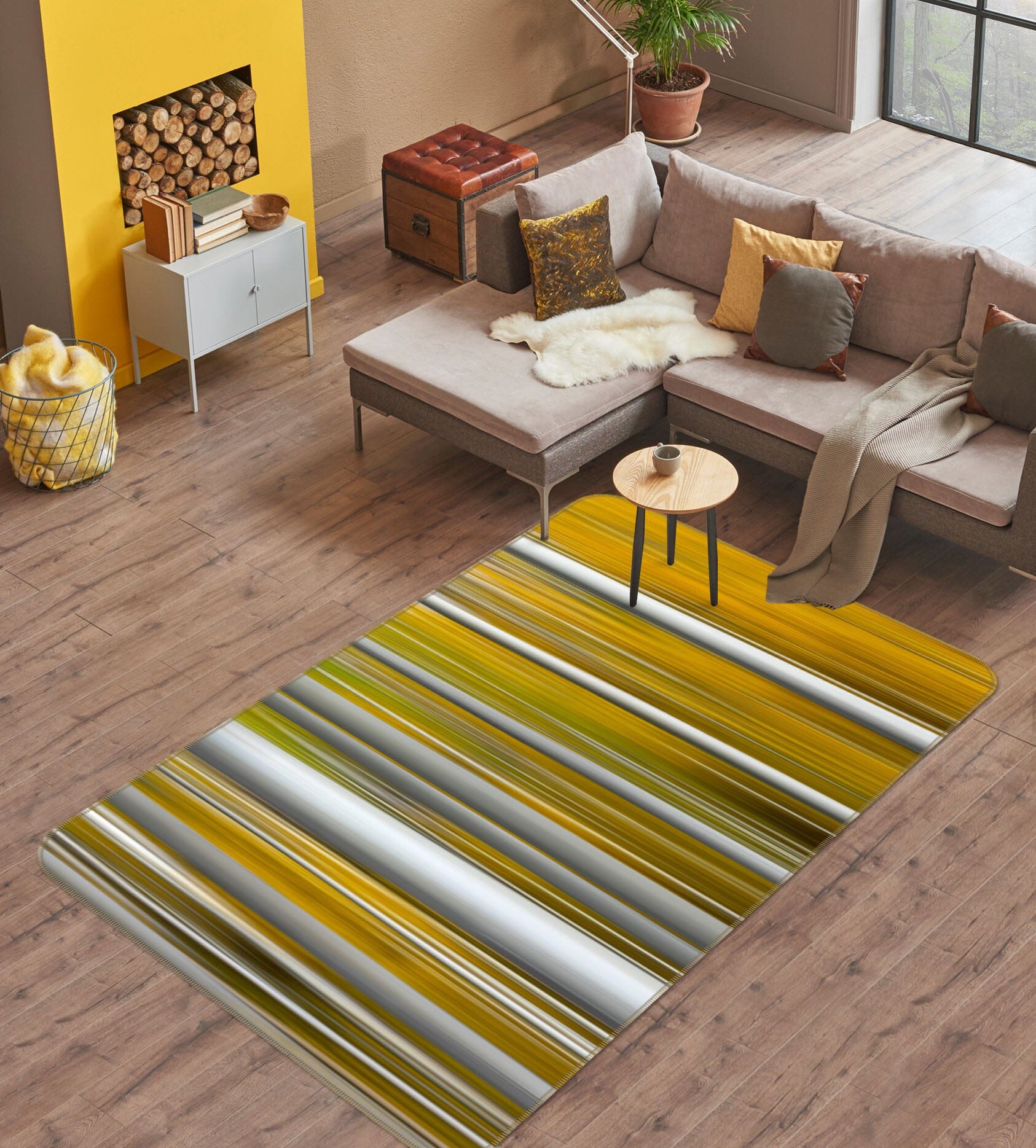 3D White Trunk 1140 Marco Carmassi Rug Non Slip Rug Mat Mat AJ Creativity Home 