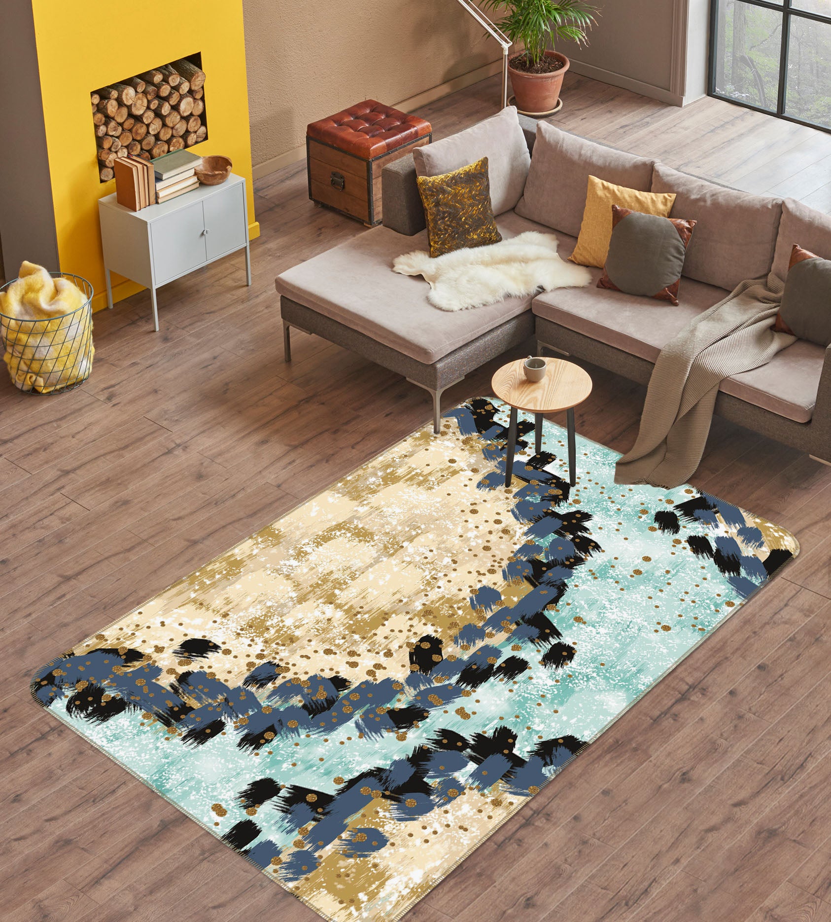 3D Pattern 28008 Non Slip Rug Mat