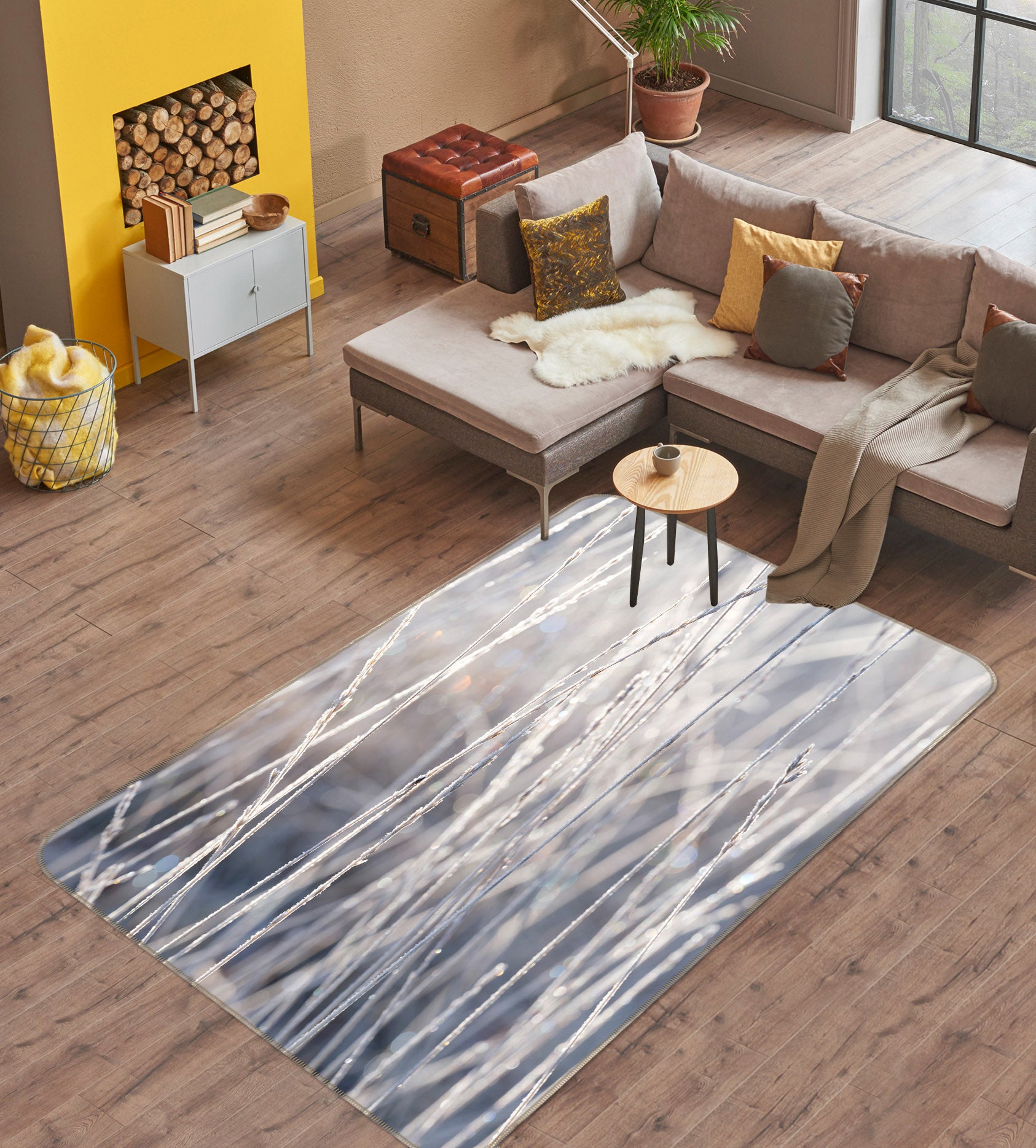 3D Tree 83301 Assaf Frank Rug Non Slip Rug Mat