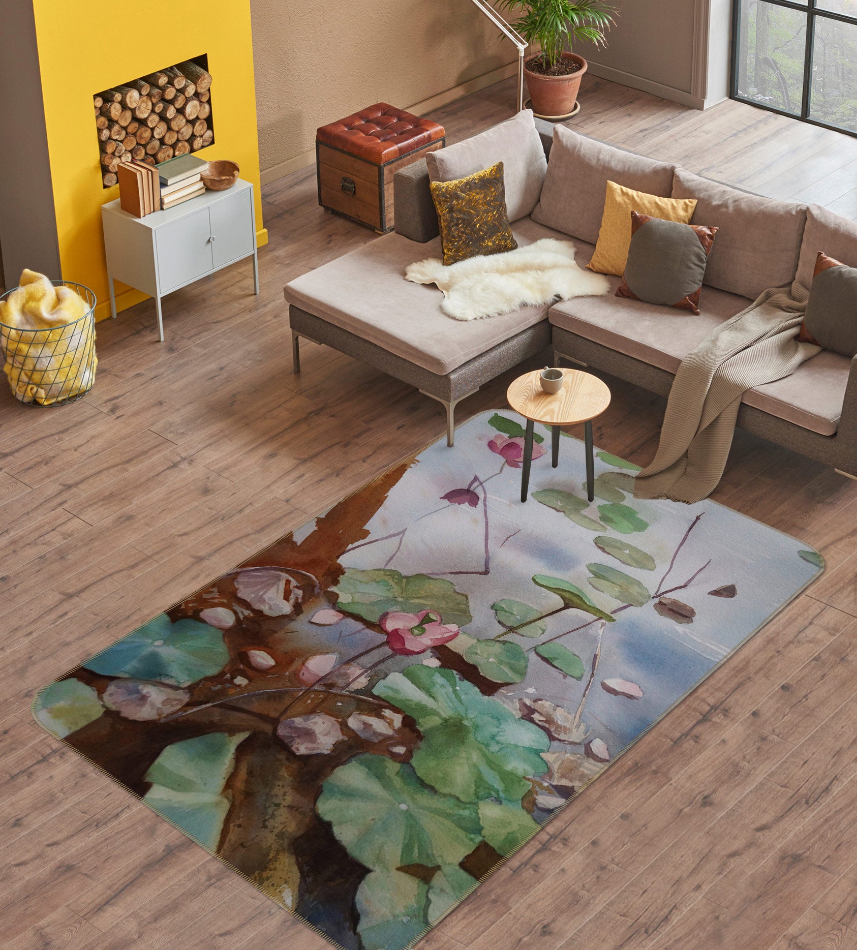 3D Lotus Leaf 33100 Non Slip Rug Mat