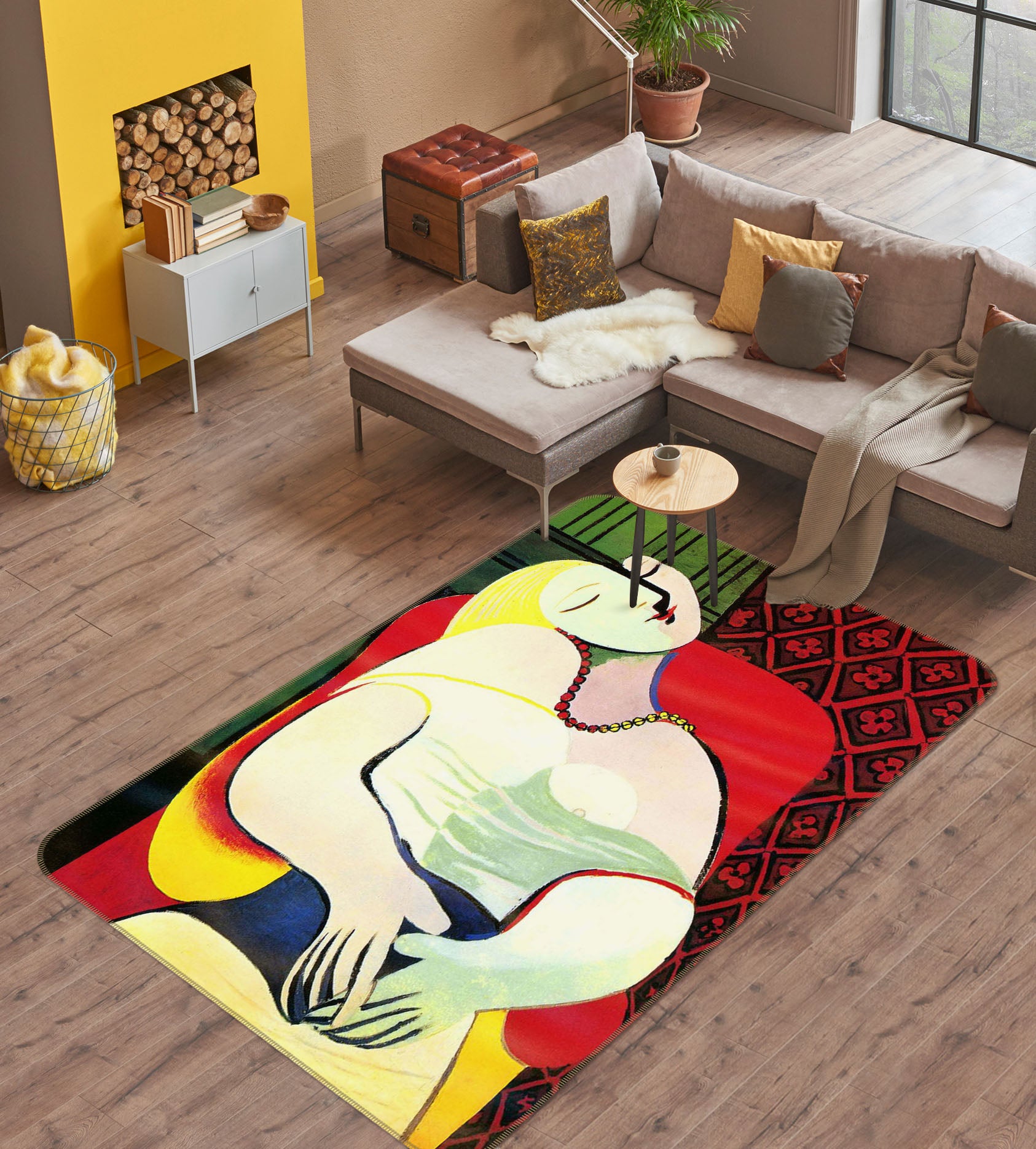 3D Abstract 33211 Non Slip Rug Mat