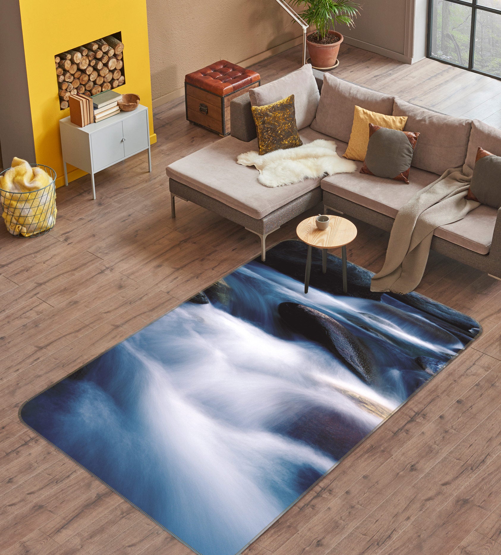 3D Waterfall 27030 Non Slip Rug Mat