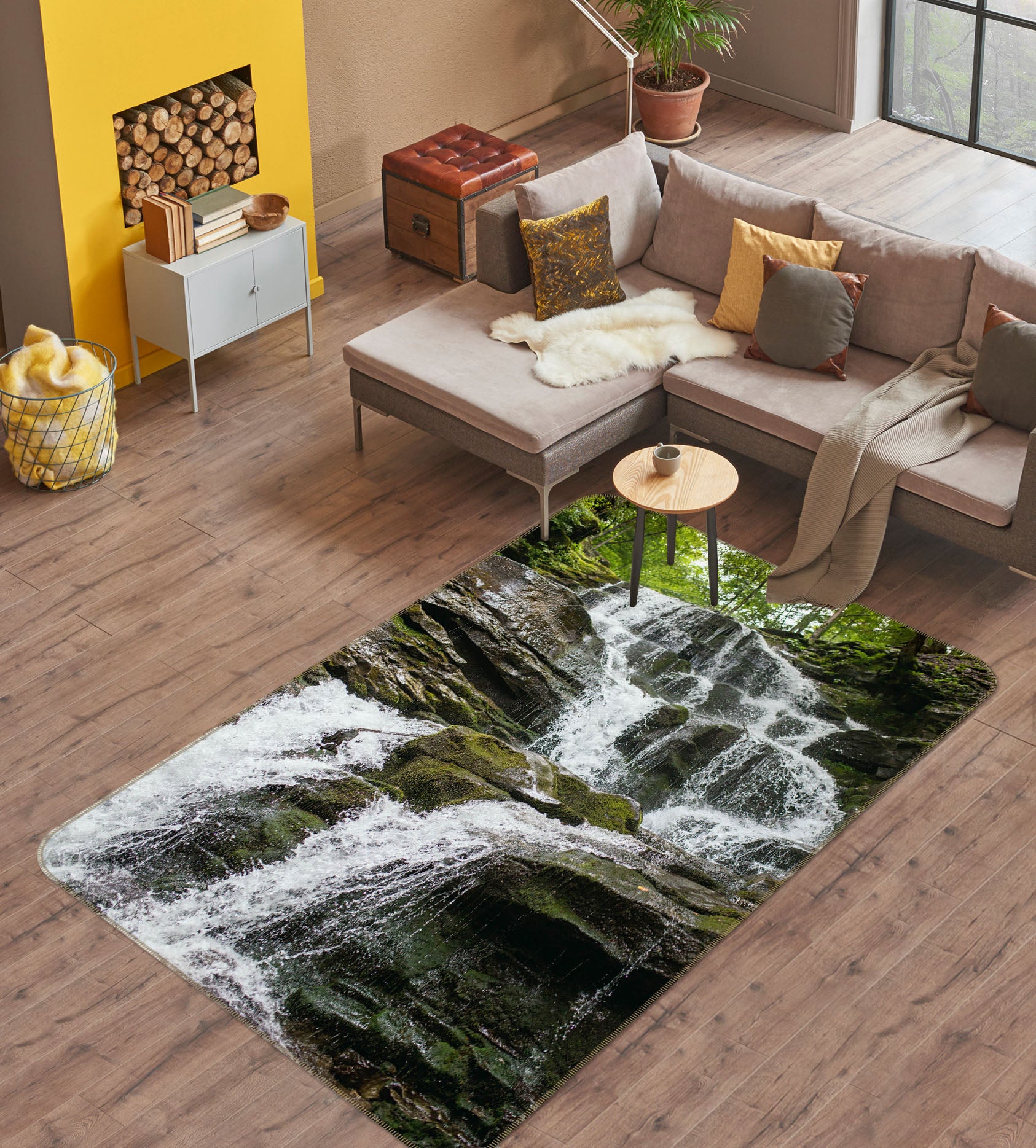 3D Waterfall 26176 Non Slip Rug Mat