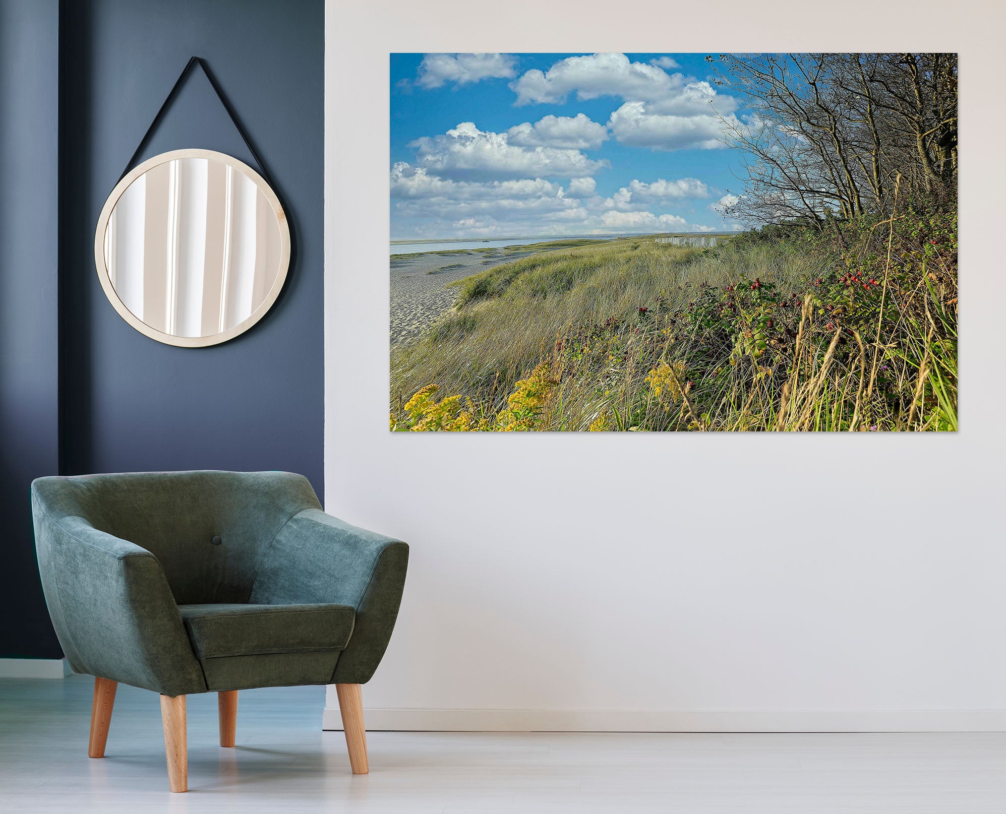 3D Mountain Withered Tree 61195 Kathy Barefield Wall Sticker