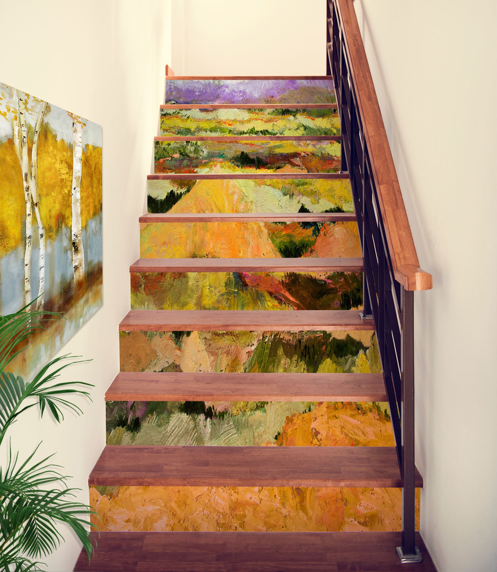 3D Landscape Oil Painting 90164 Allan P. Friedlander Stair Risers