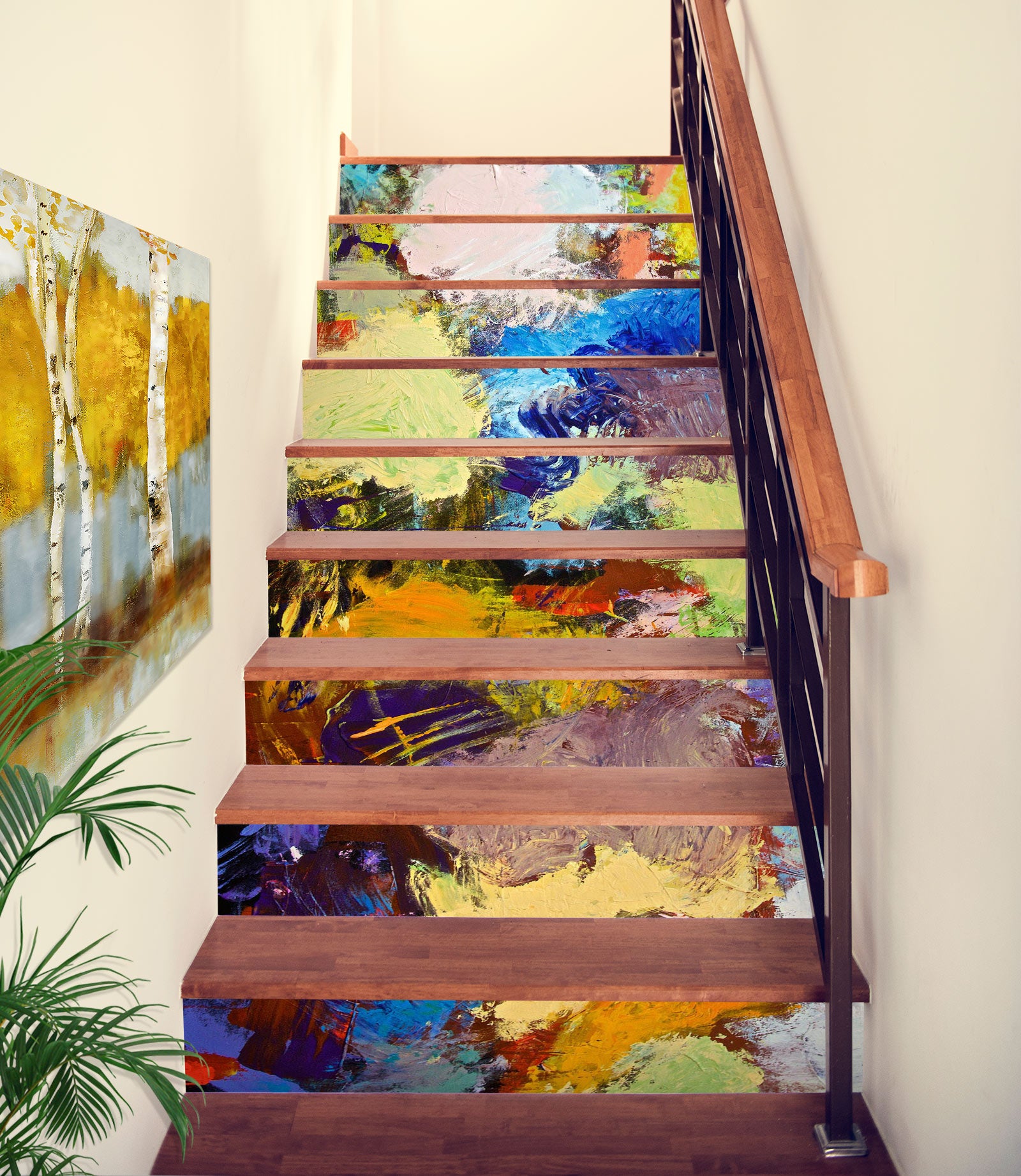 3D Oil Painting Color 90169 Allan P. Friedlander Stair Risers