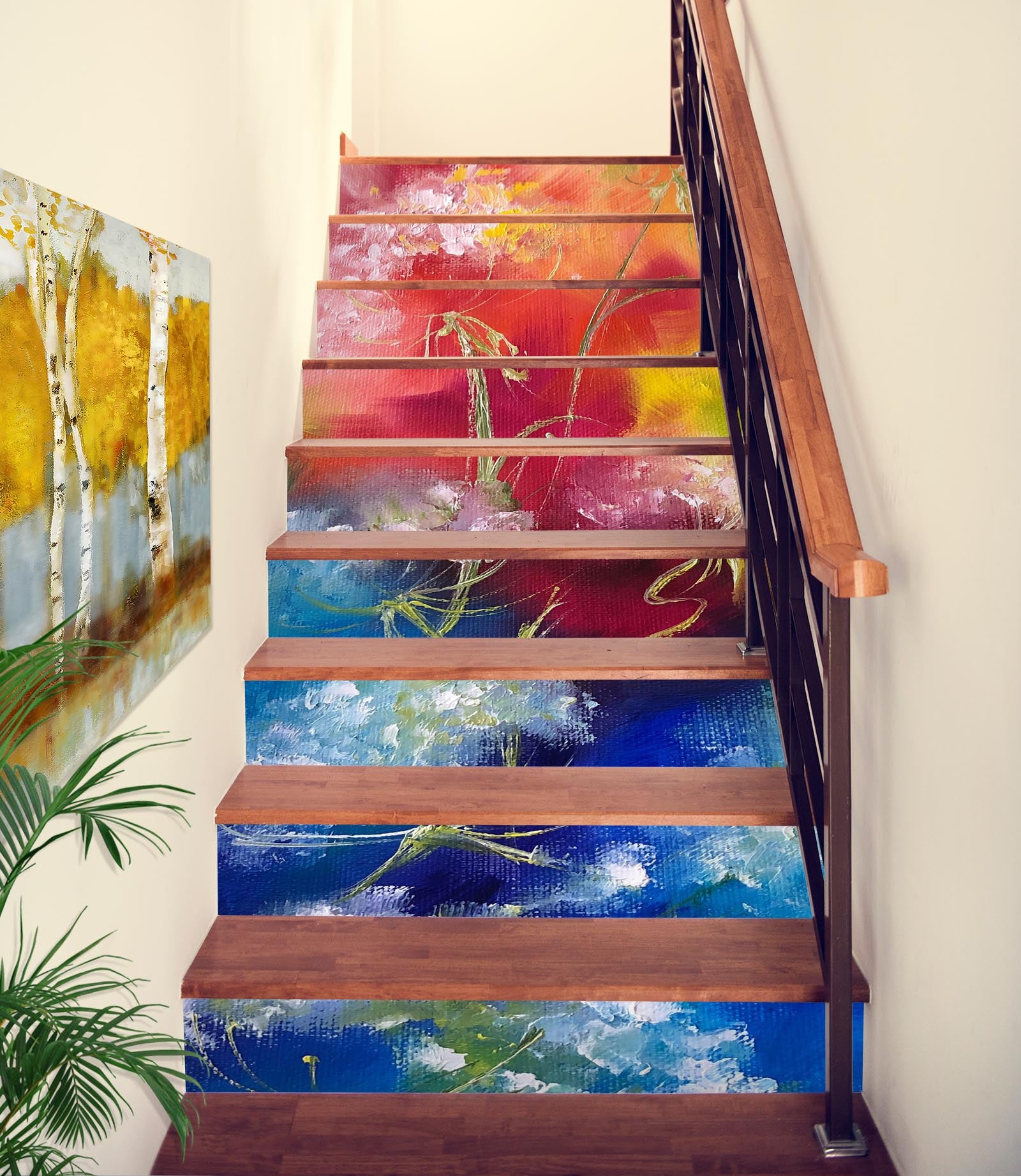 3D Graffiti Flower 2026 Skromova Marina Stair Risers