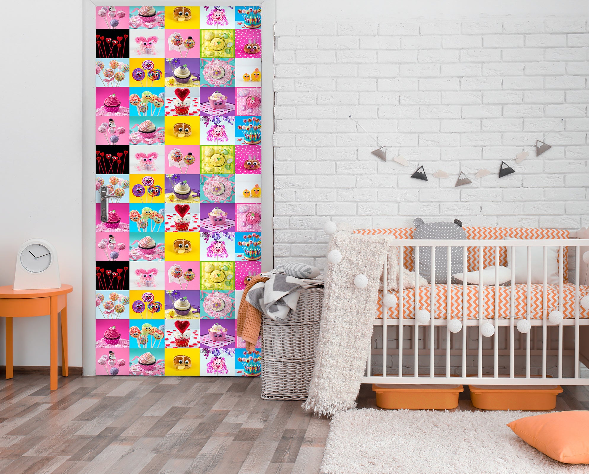 3D Colorful Dessert Ice Cream 10725 Assaf Frank Door Mural