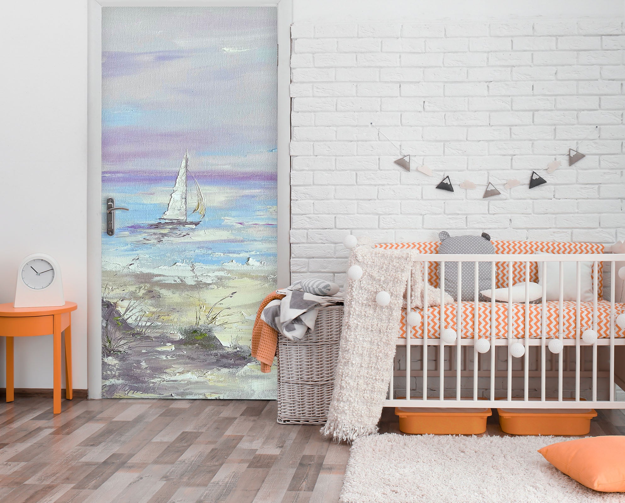 3D Colorful Sea 3063 Skromova Marina Door Mural