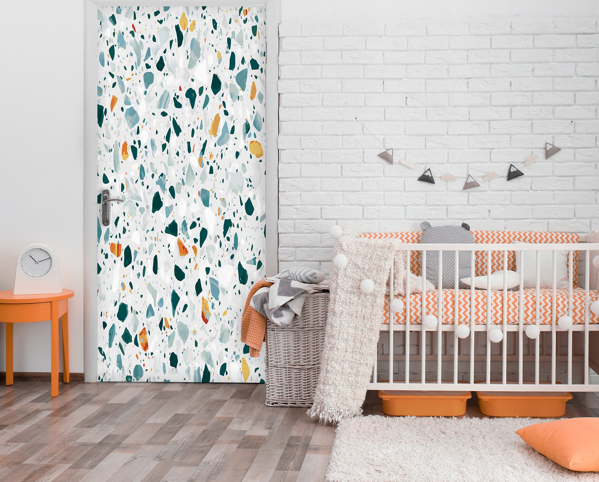 3D Stone Block Pattern 25159 Door Mural