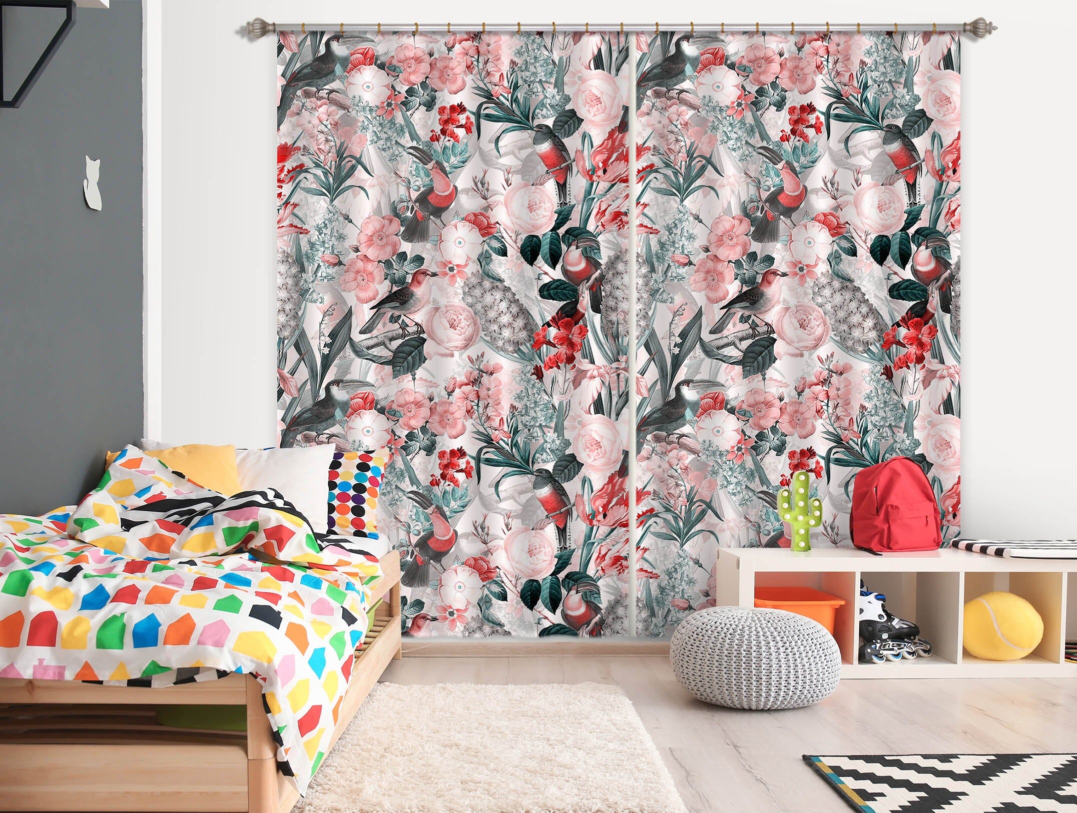 3D Painted Garden 180 Uta Naumann Curtain Curtains Drapes Curtains AJ Creativity Home 