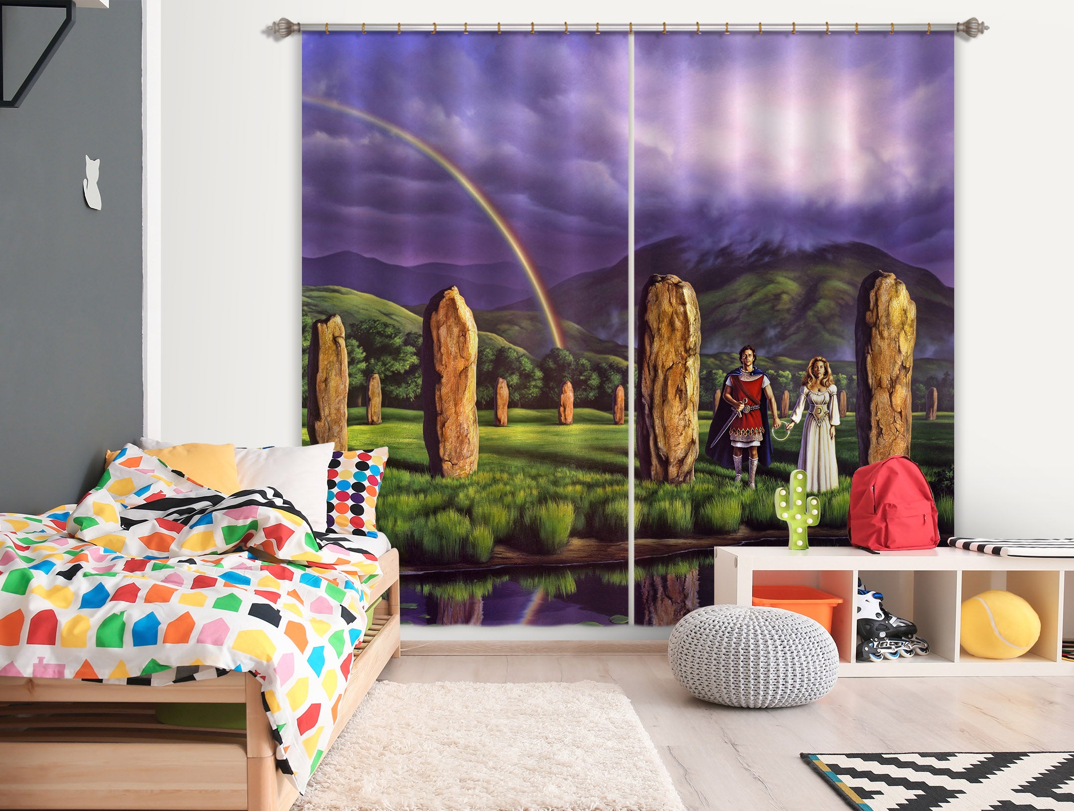 3D Stones Of Years 86100 Jerry LoFaro Curtain Curtains Drapes