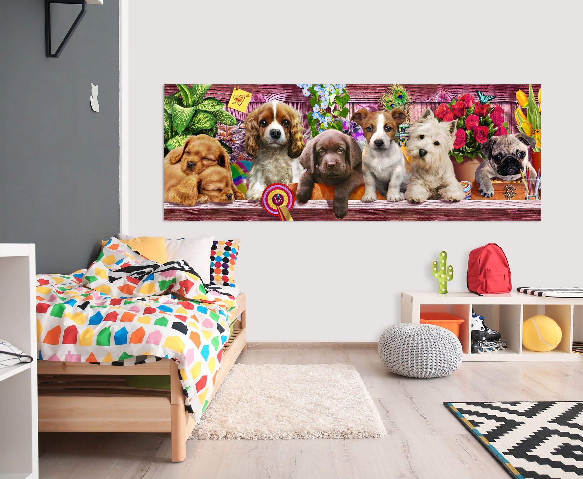 3D Lazy Dog 015 Adrian Chesterman Wall Sticker Wallpaper AJ Wallpaper 2 