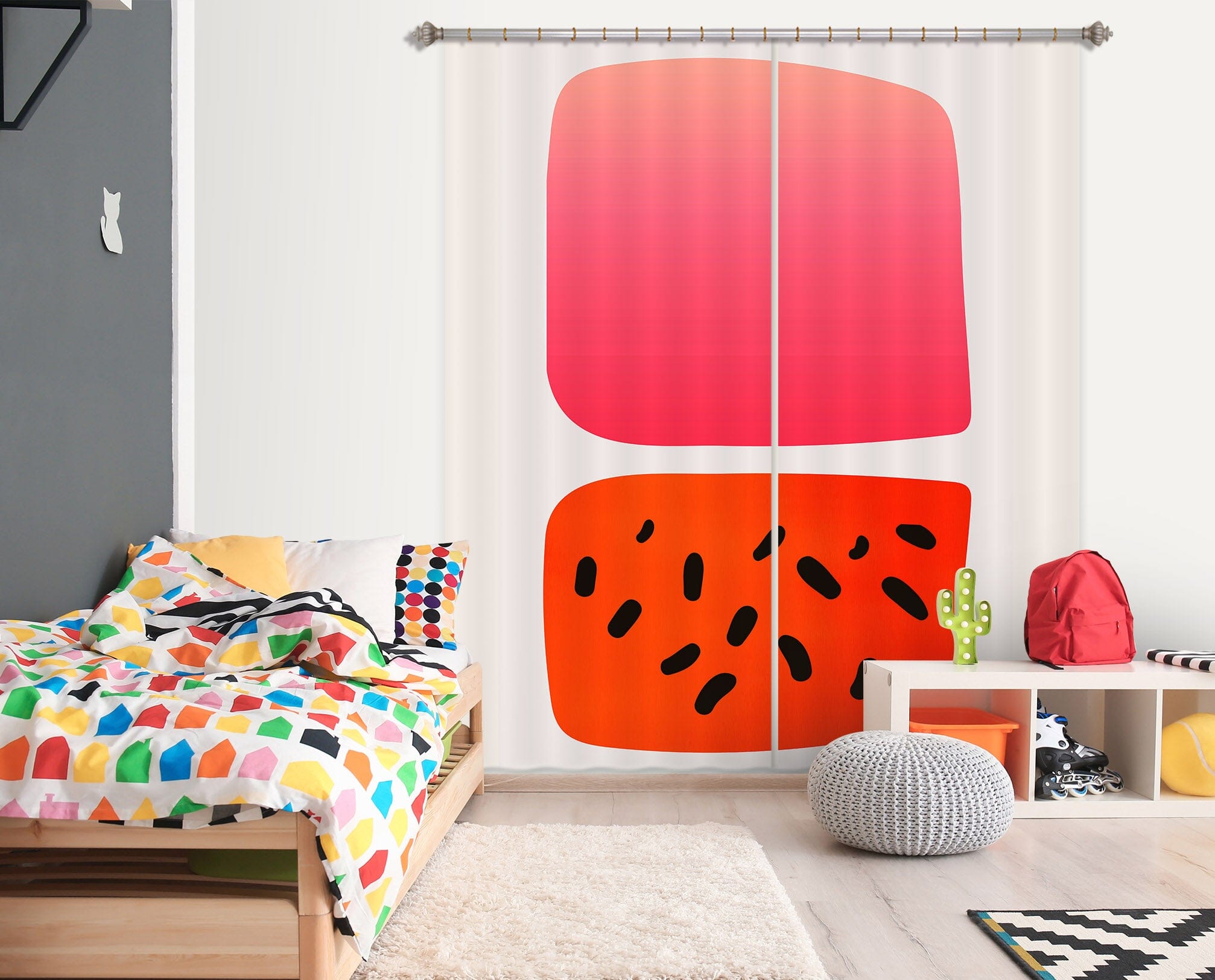 3D Square Pattern 1006 Boris Draschoff Curtain Curtains Drapes Curtains AJ Creativity Home 